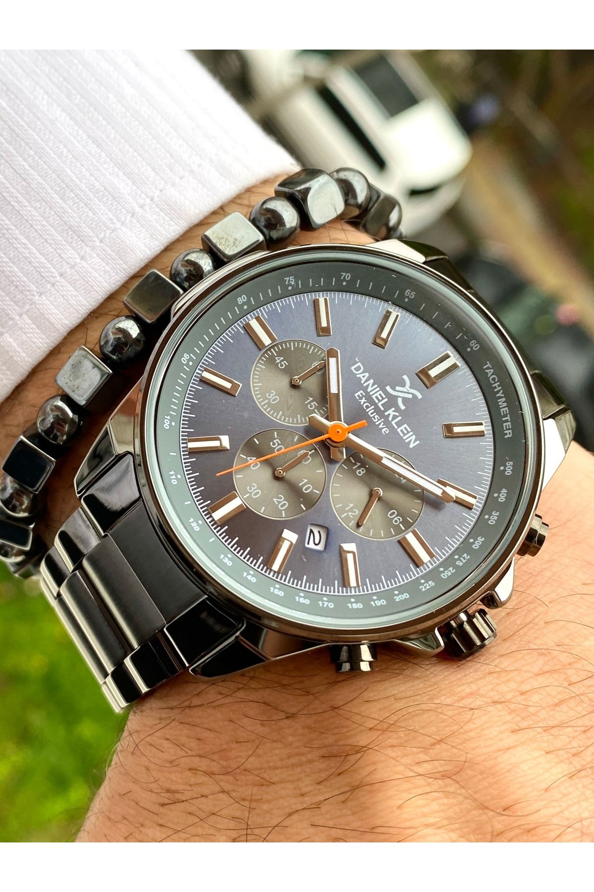 Çelik Kordon Erkek Kol Saati+Bileklik