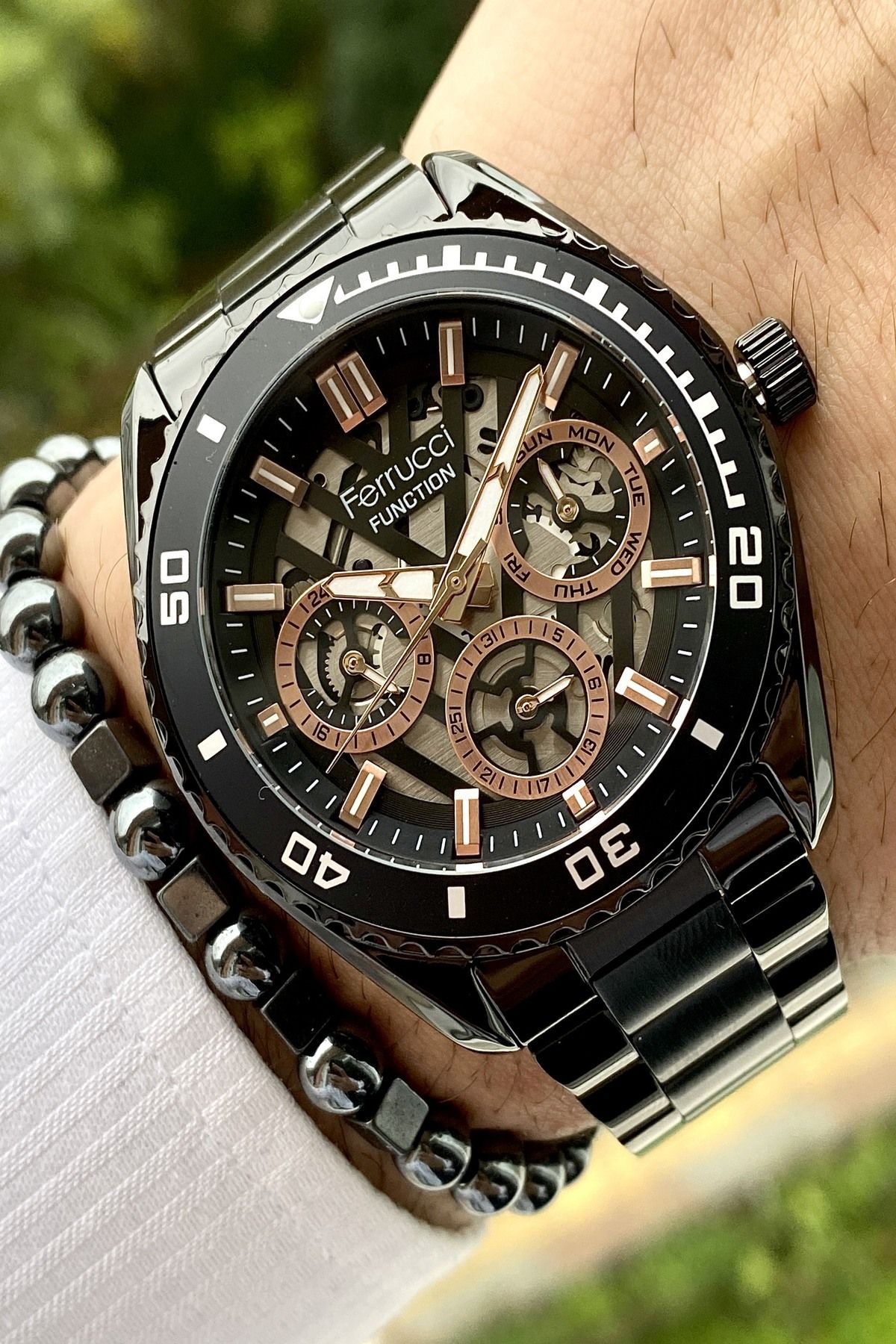 Functıon Tüm Fonksiyonları Aktif Erkek Kol Saati+Bileklik Hediyeli