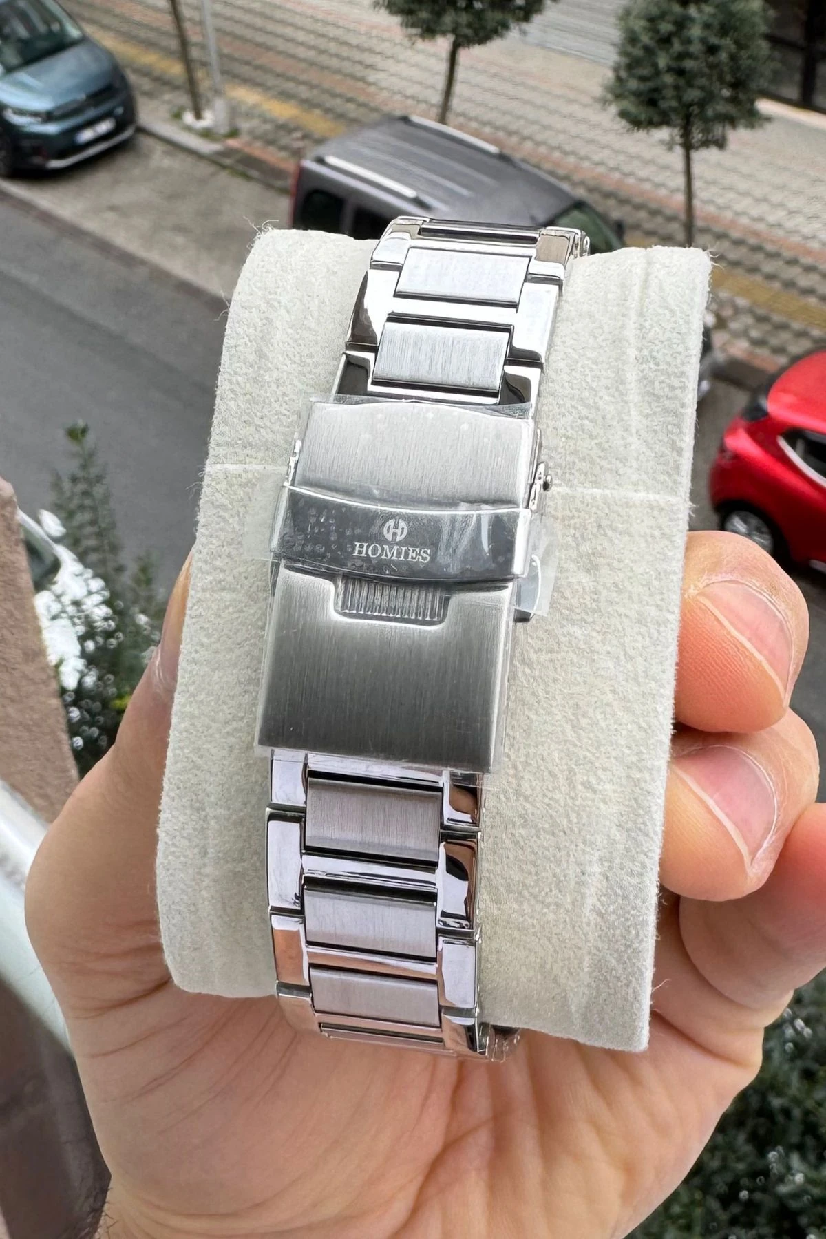 marka çelik erkek kol saati (kutu, çanta, garanti belgesi)