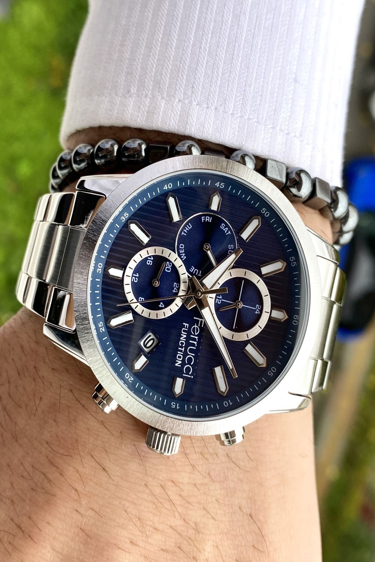 Functıon Tüm Fonksiyonları Aktif Erkek Kol Saati+Bileklik Hediyeli