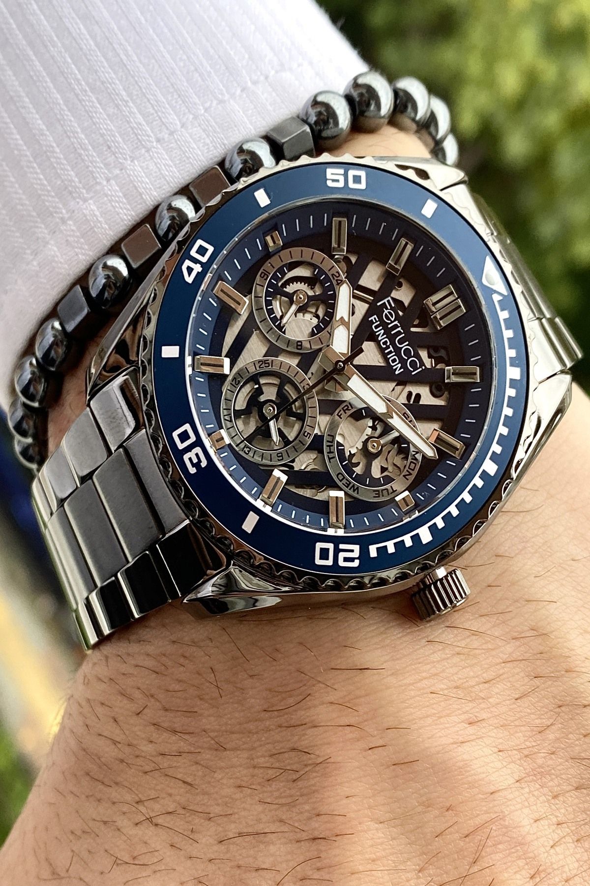 Functıon Tüm Fonksiyonları Aktif Erkek Kol Saati+Bileklik Hediyeli