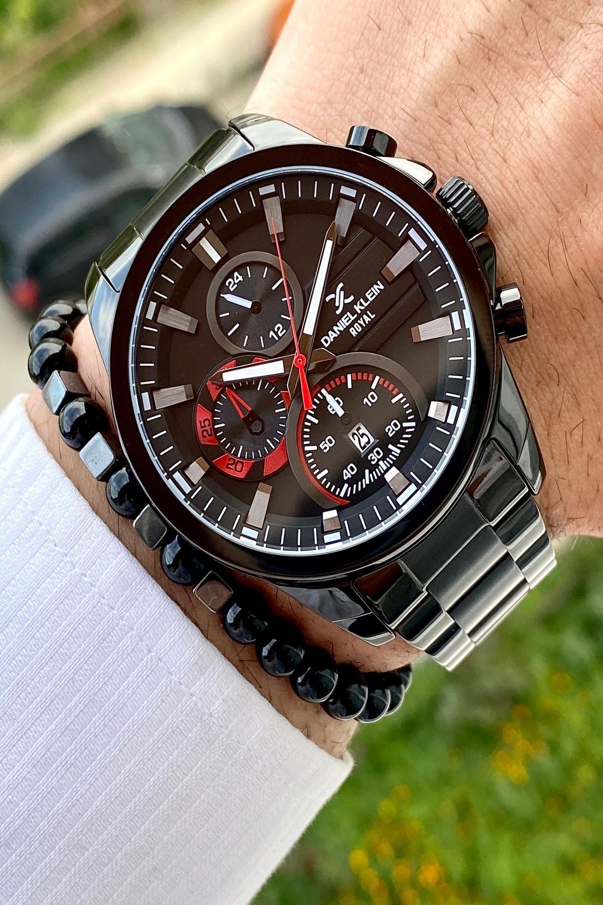 Marka Su Geçirmez Gümüş Renk Çelik Kordon Erkek Kol Saati Bileklik