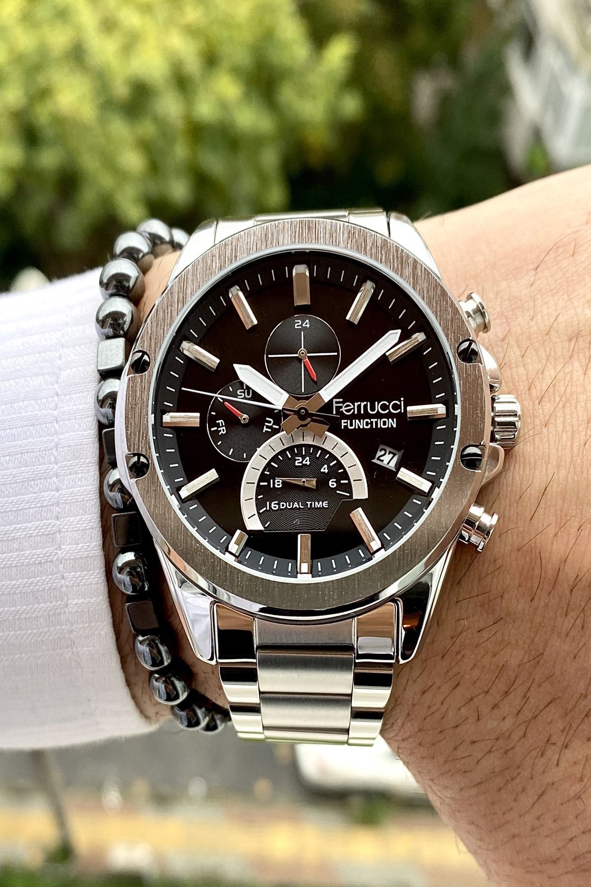 Functıon Tüm Fonksiyonları Aktif Erkek Kol Saati+Bileklik Hediyeli