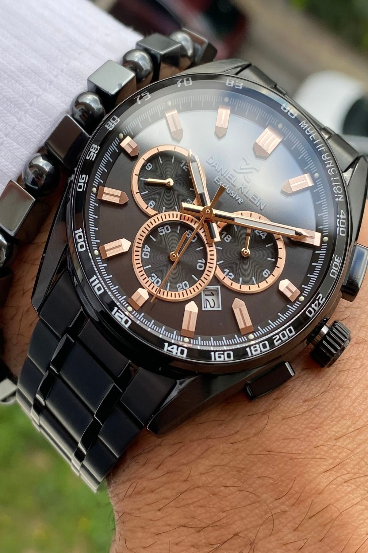 Çelik Kordon Erkek Kol Saati +bileklik