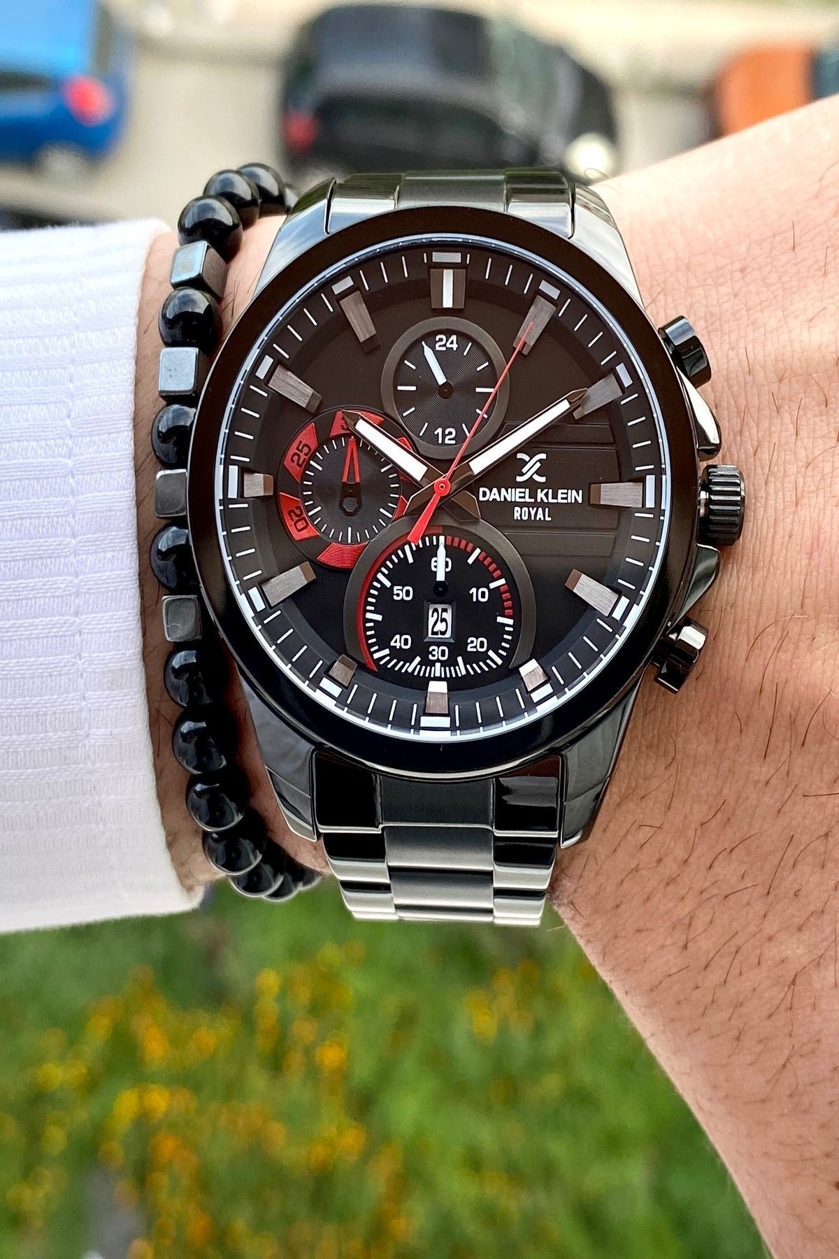 Marka Su Geçirmez Gümüş Renk Çelik Kordon Erkek Kol Saati Bileklik