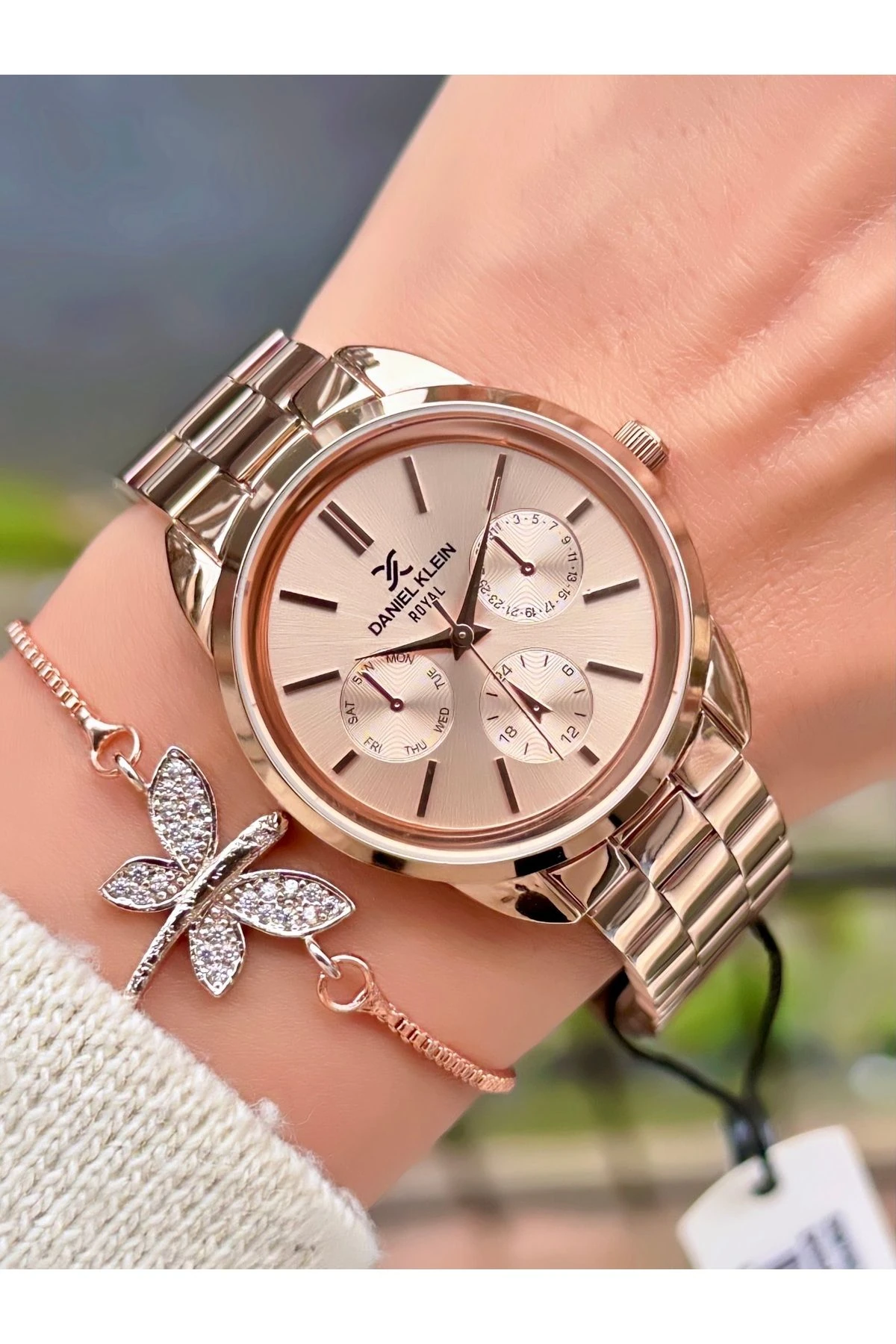 Çelik Kordon Kadın Kol Saati 3ATMResistant 2 Yıl Garantili+Bileklik Hediyeli