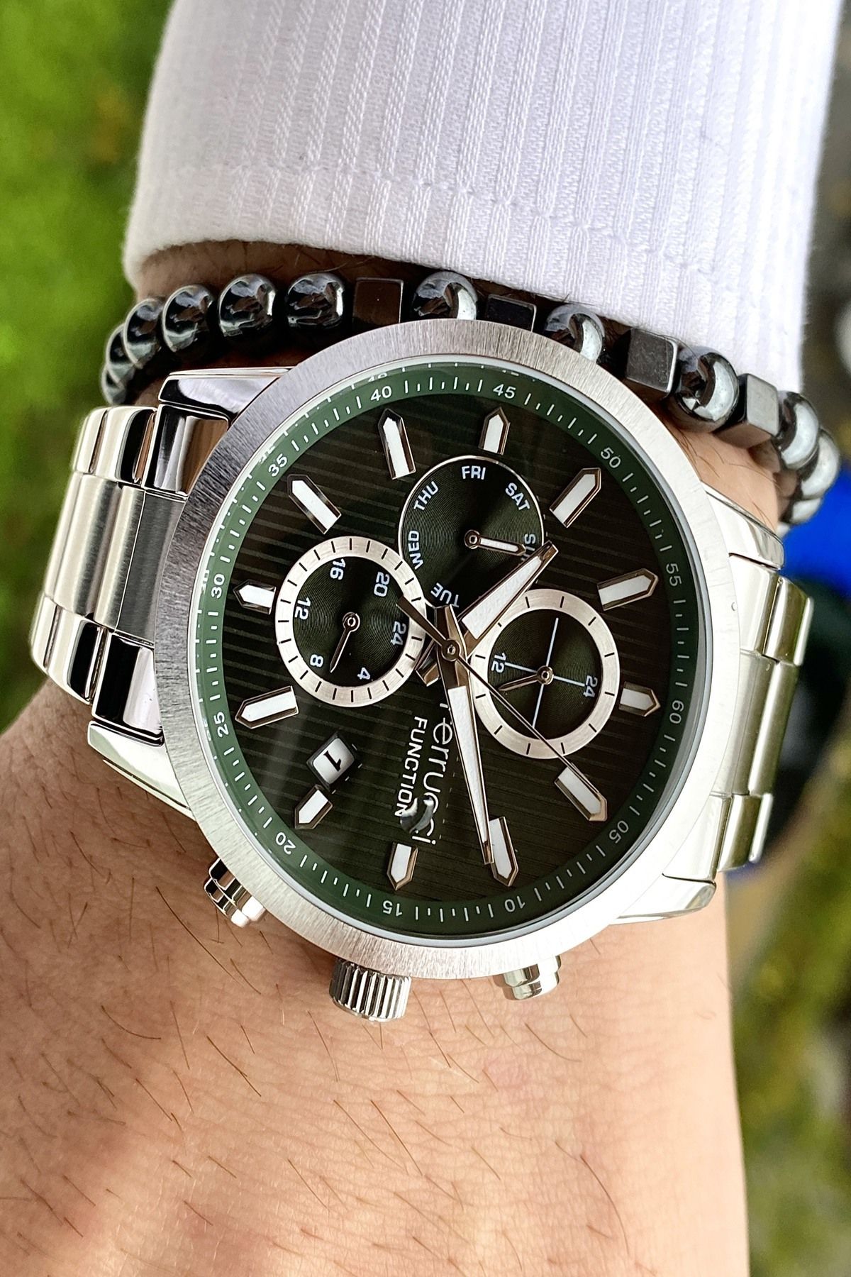 Functıon Tüm Fonksiyonları Aktif Erkek Kol Saati+Bileklik Hediyeli