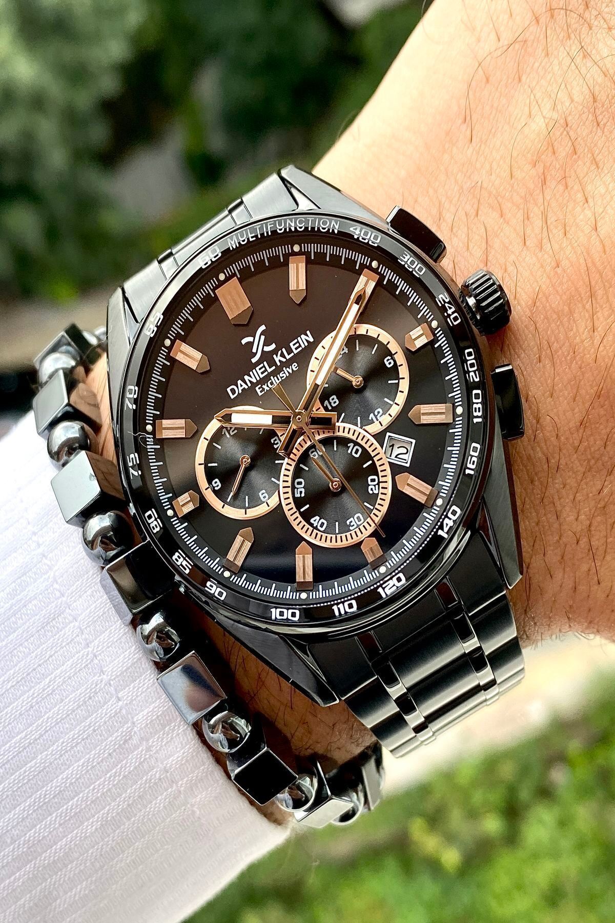 Çelik Kordon Erkek Kol Saati +bileklik