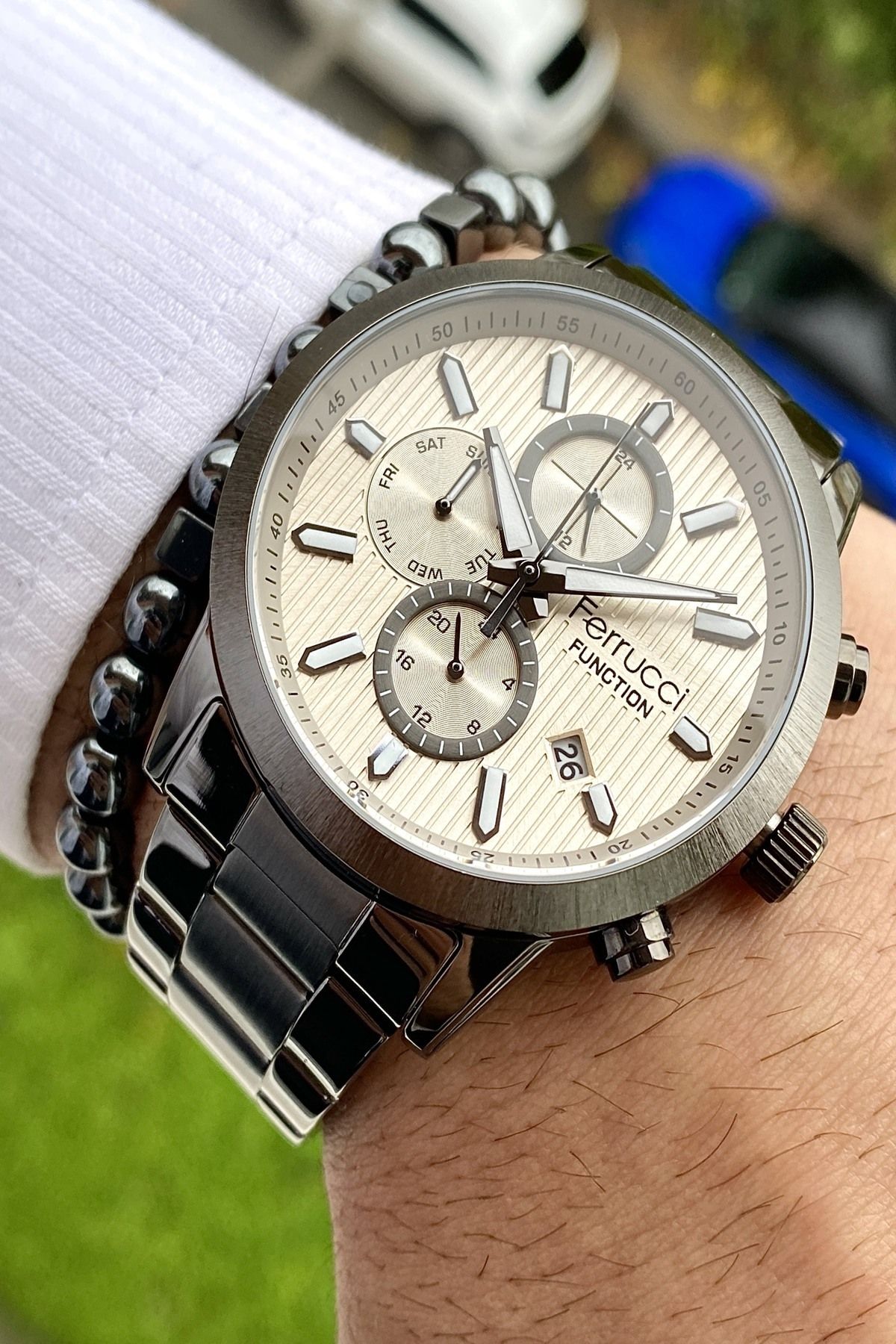 Functıon Tüm Fonksiyonları Aktif Erkek Kol Saati+Bileklik Hediyeli