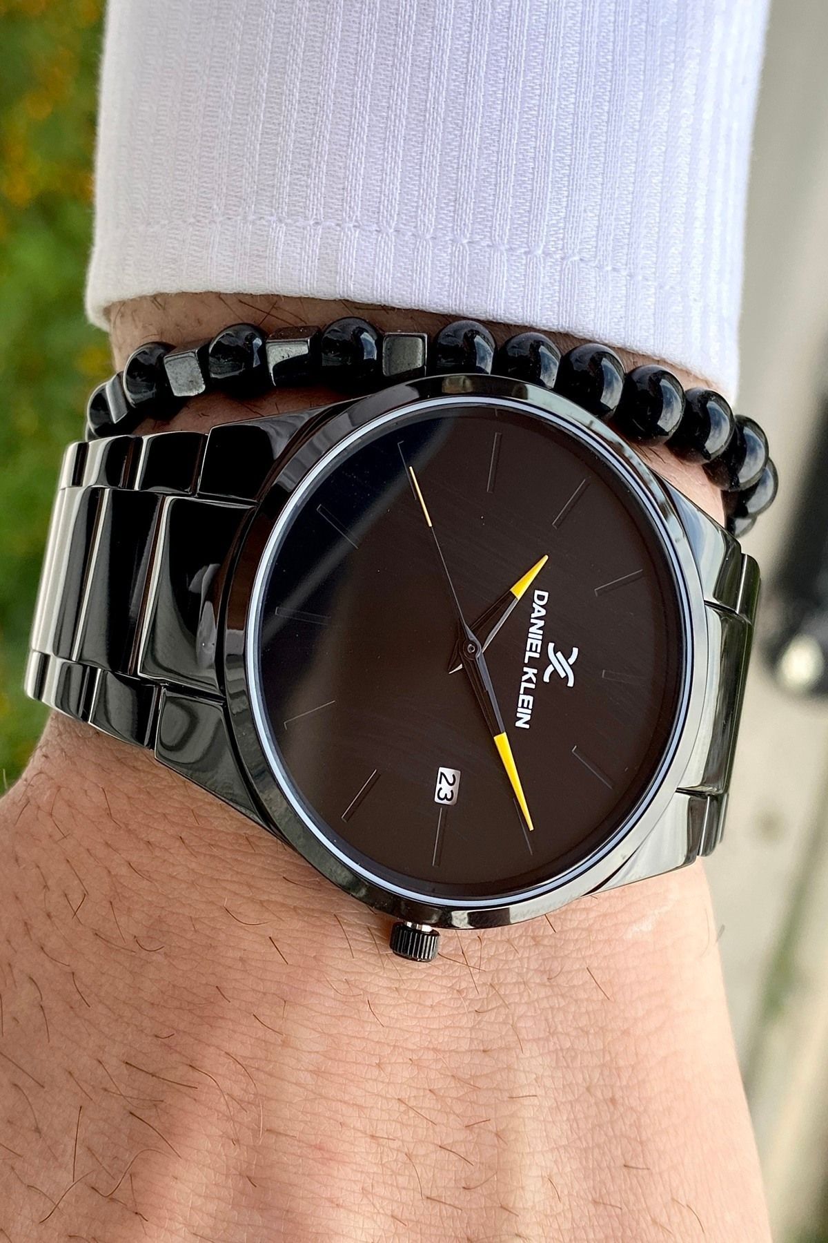 Çelik Kordon Erkek Kol Saati + Bileklik