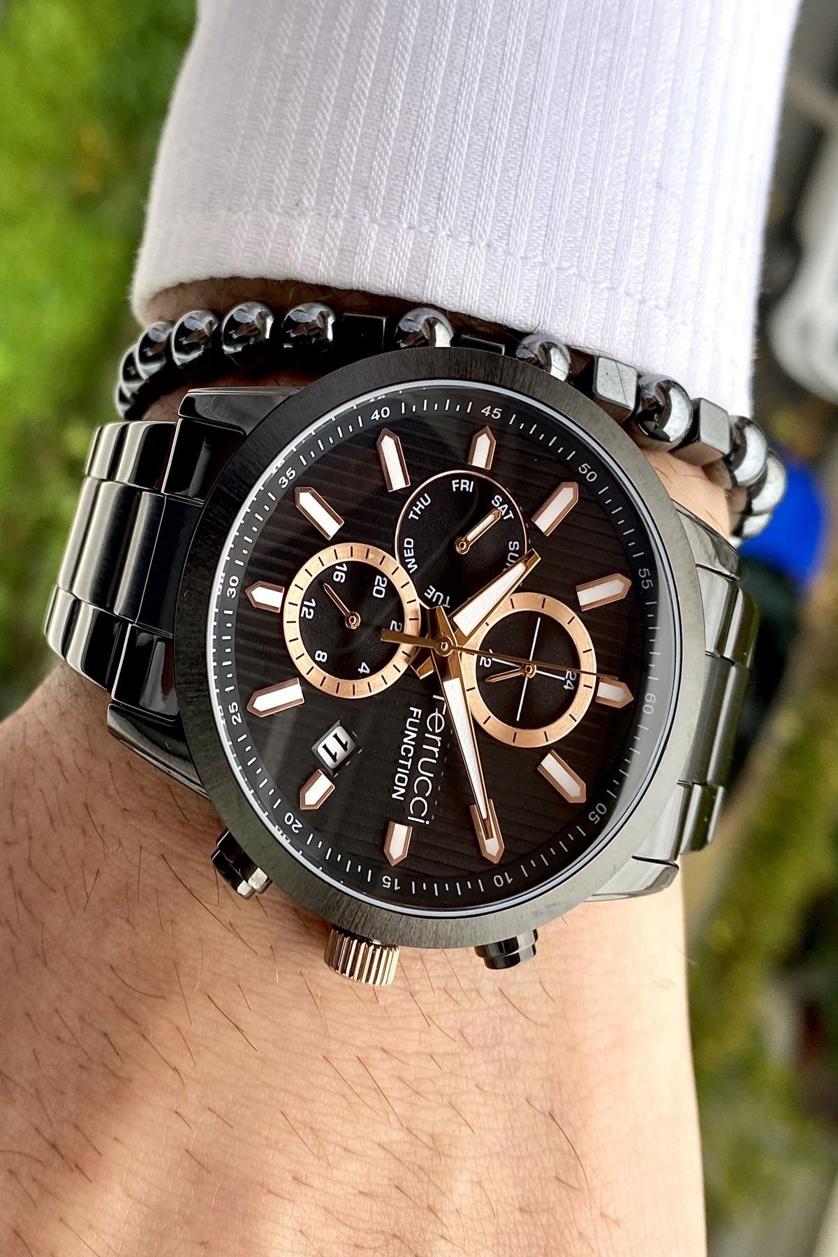 Functıon Tüm Fonksiyonları Aktif Erkek Kol Saati+Bileklik Hediyeli