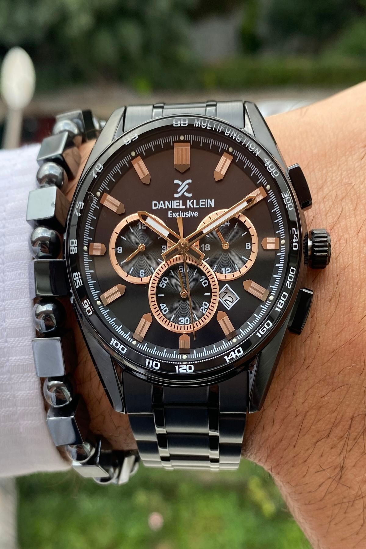 Çelik Kordon Erkek Kol Saati +bileklik