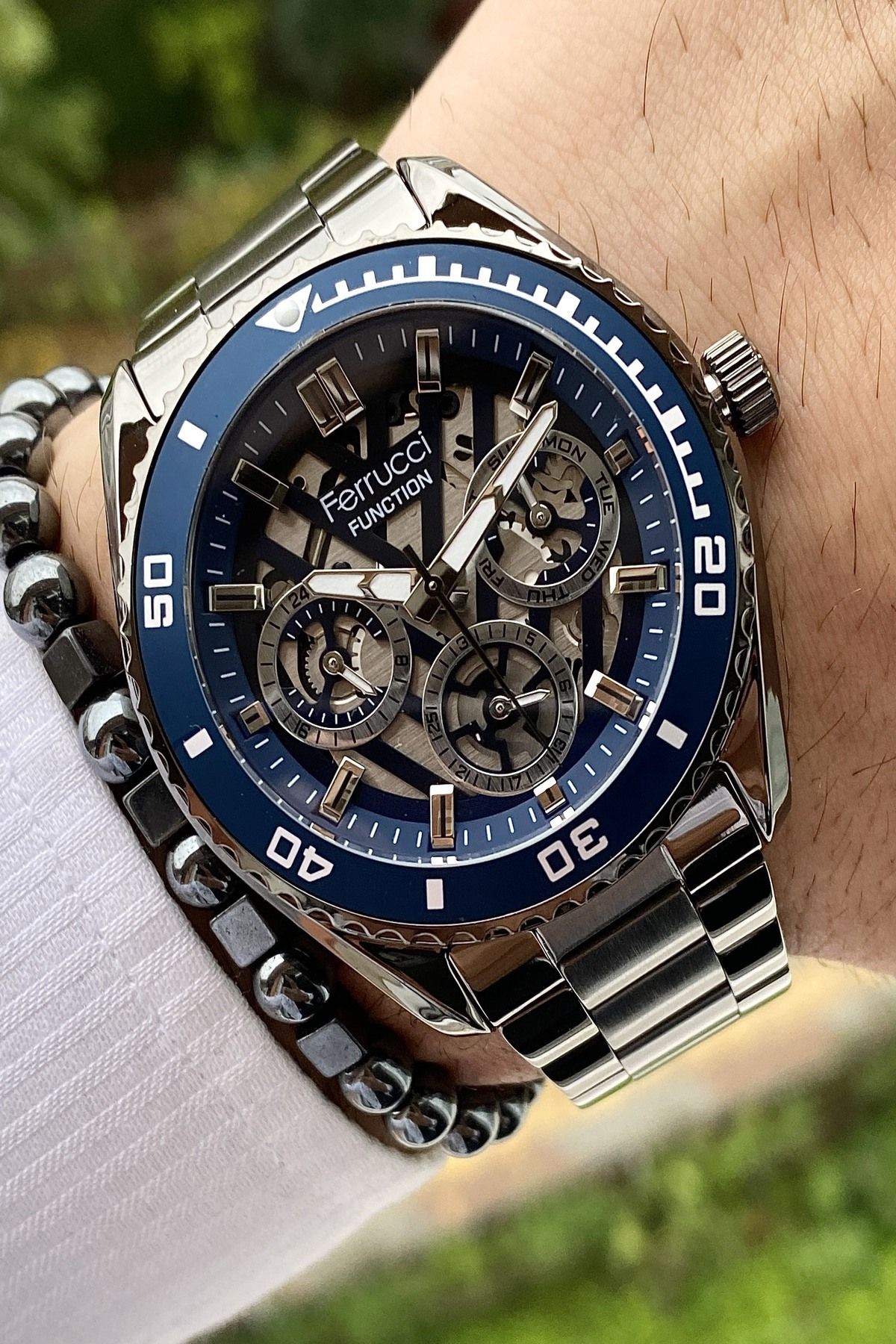 Functıon Tüm Fonksiyonları Aktif Erkek Kol Saati+Bileklik Hediyeli