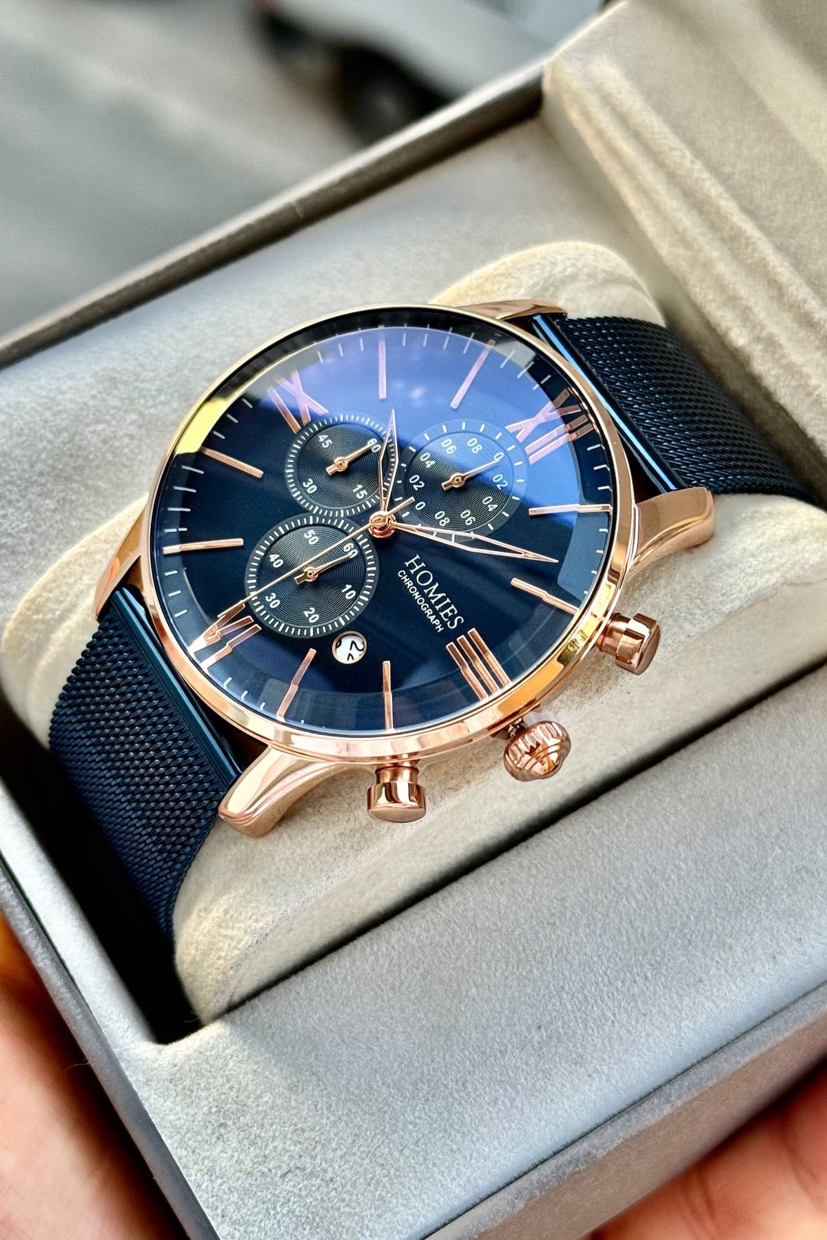 ERKEK KOL SAATİ ORJİNAL HEDİYELİK KUTUSU VE BİLEKLİK HEDİYELİ TÜM FOKSİTONLARI ÇALIŞIR.HMBSRN65276