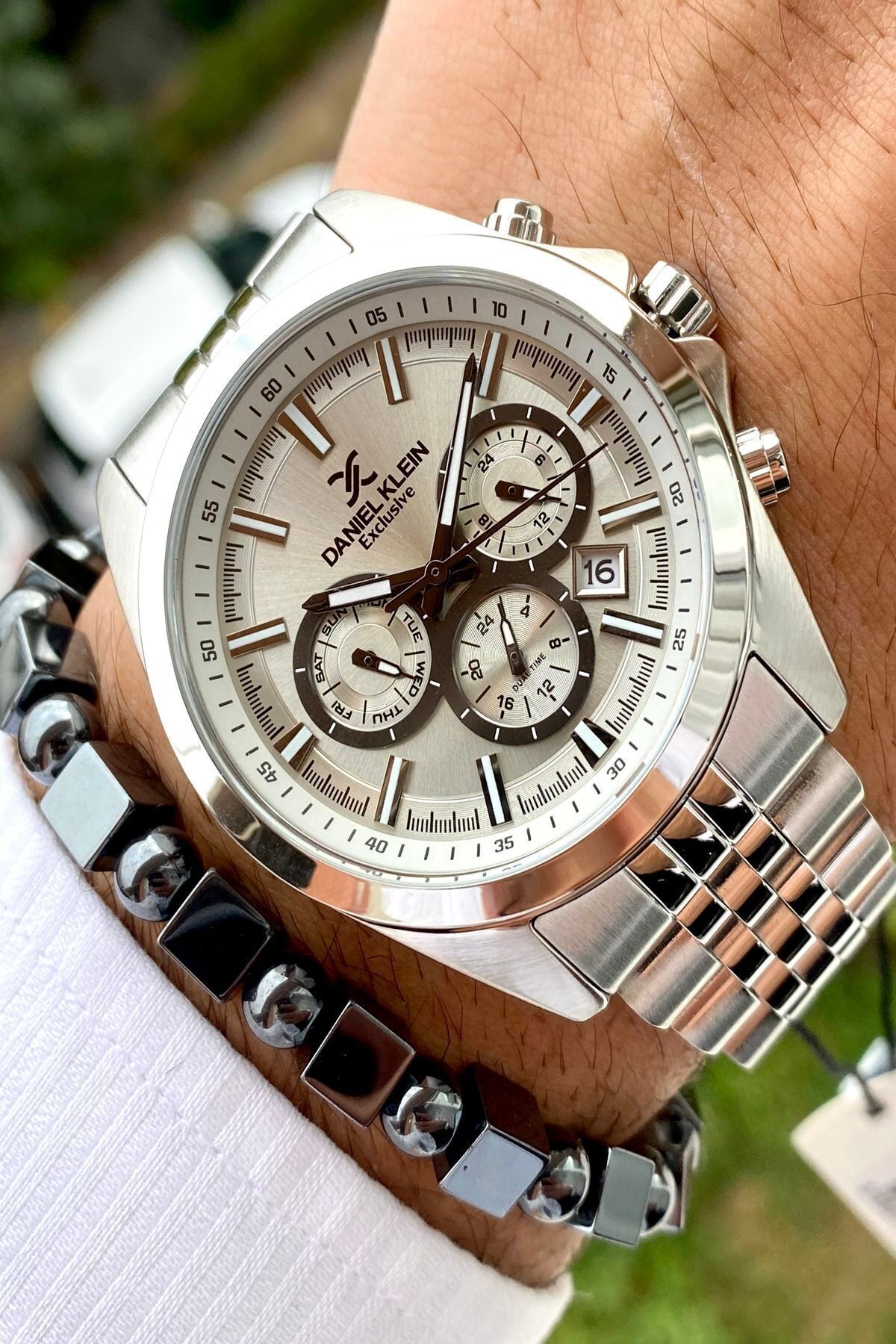 Yeni Sezon Paslanmaz Çelik Kordon Erkek Kol Saati 3 Atm Su Geçirmez +bileklik