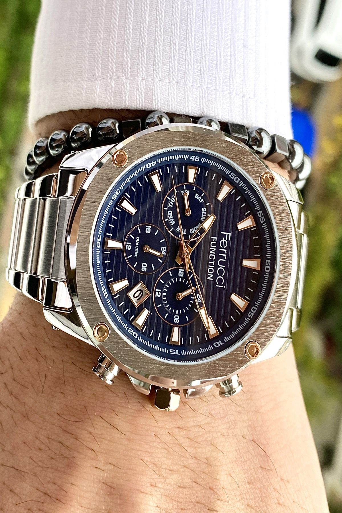 Functıon Tüm Fonksiyonları Aktif Erkek Kol Saati+Bileklik Hediyeli