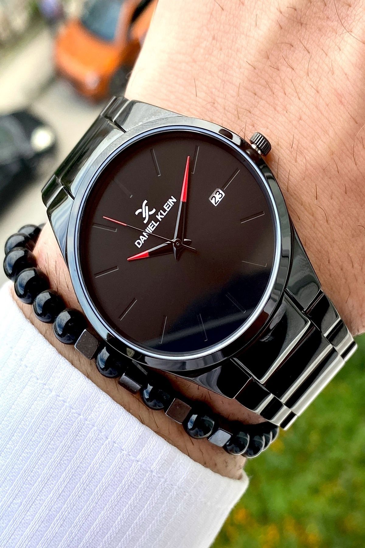 Çelik Kordon Erkek Kol Saati Ve Bileklik Hediyeli