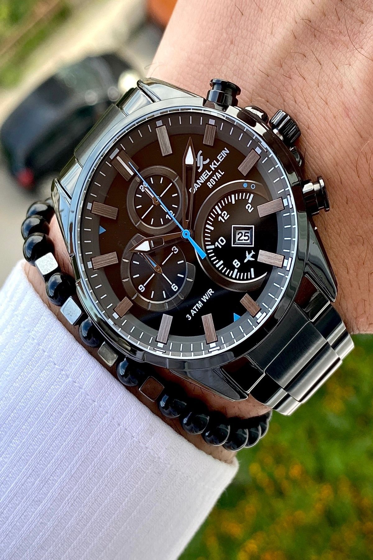 Çelik Kordon Erkek Kol Saati Ve Bileklik