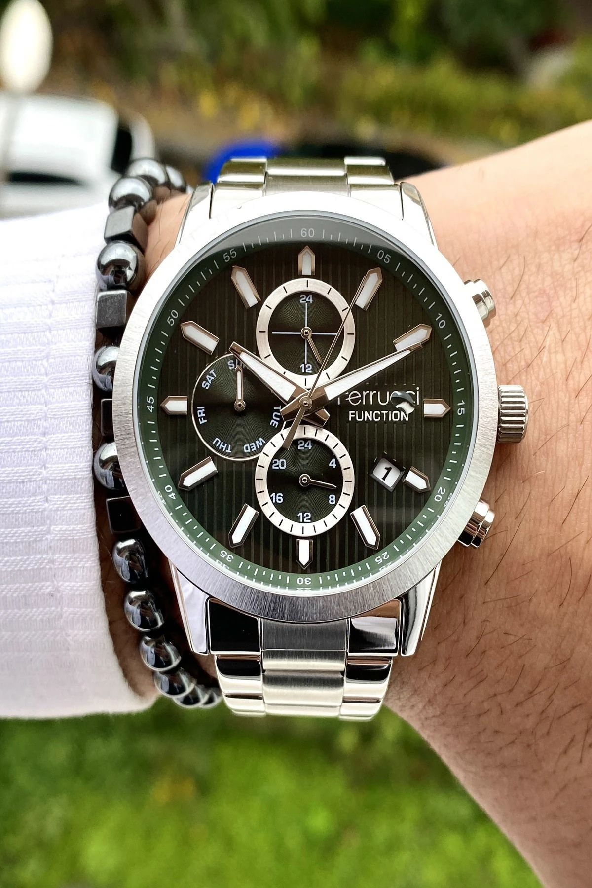 Functıon Tüm Fonksiyonları Aktif Erkek Kol Saati+Bileklik Hediyeli