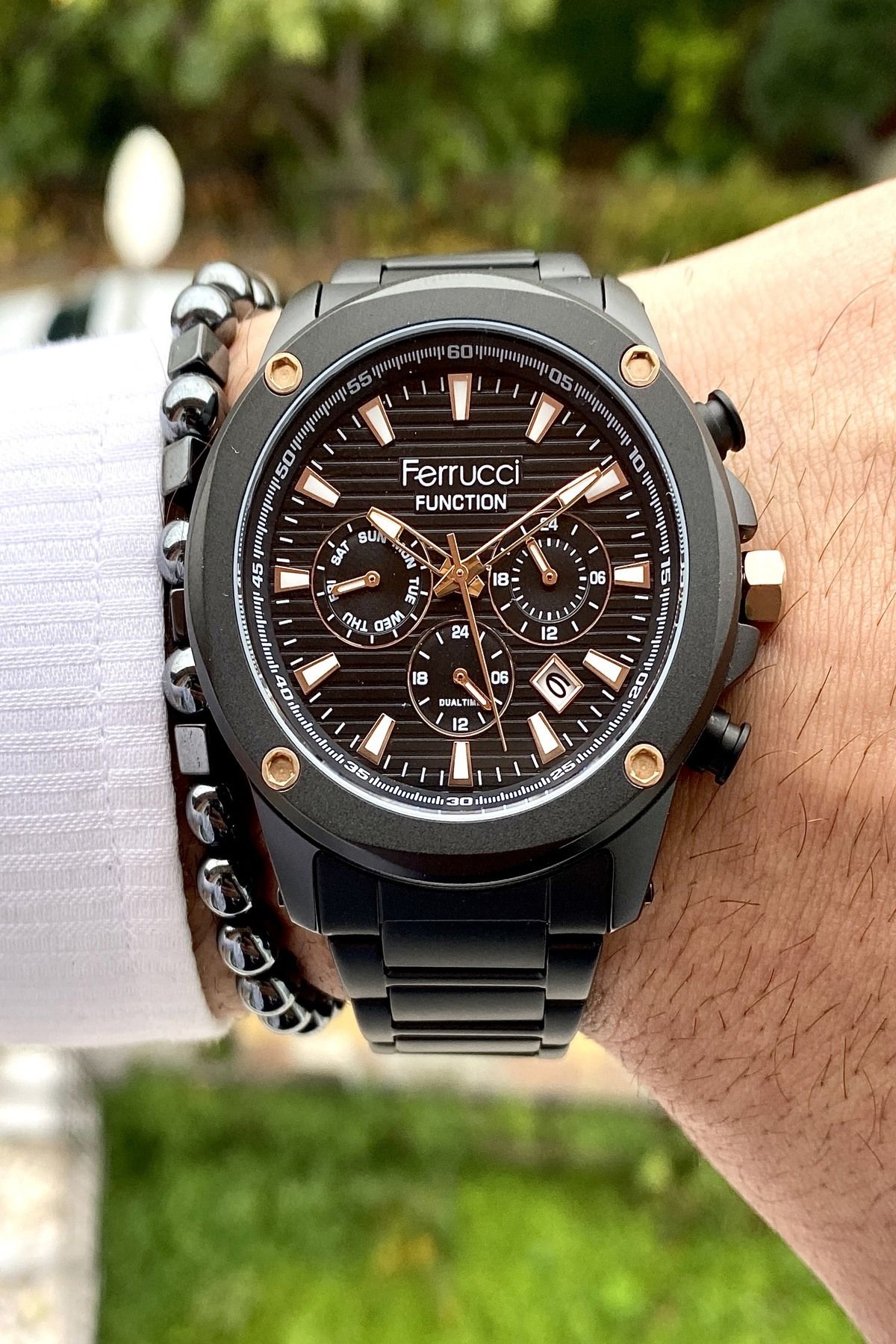 Functıon Tüm Fonksiyonları Aktif Erkek Kol Saati+Bileklik Hediyeli