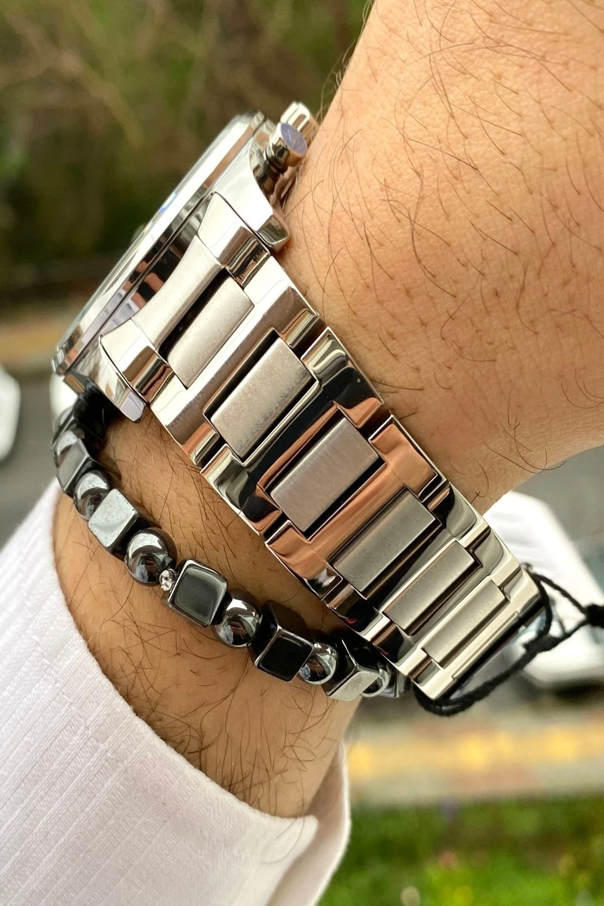 Paslanmaz Çelik Kordon Erkek Kol Saati+3 Atm Su Geçirmez 2 Yıl Garantili