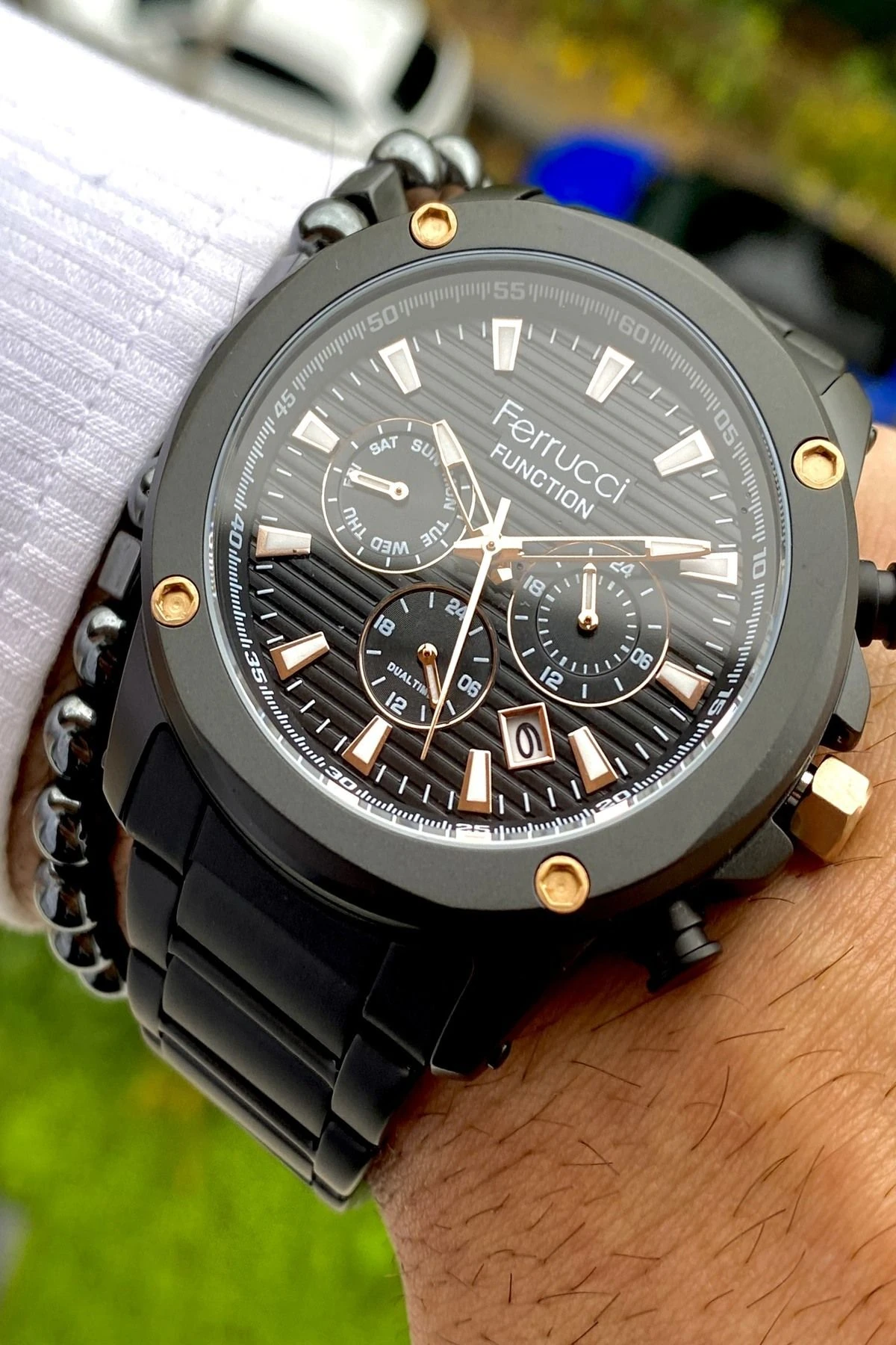 Functıon Tüm Fonksiyonları Aktif Erkek Kol Saati+Bileklik Hediyeli