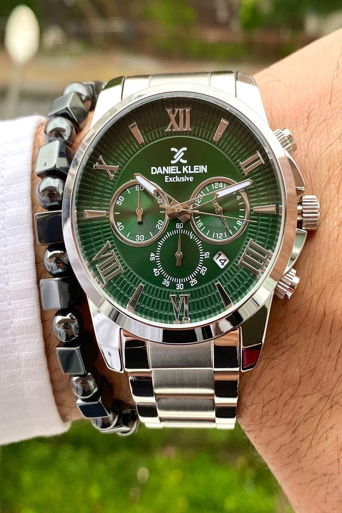 Çelik Kordon Erkek Kol Saati + Bileklik