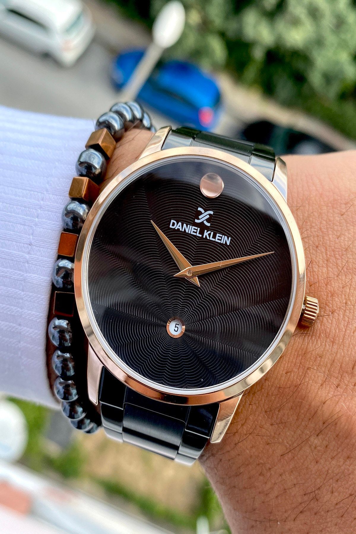 Çelik Kordon Erkek Kol Saati+bileklik