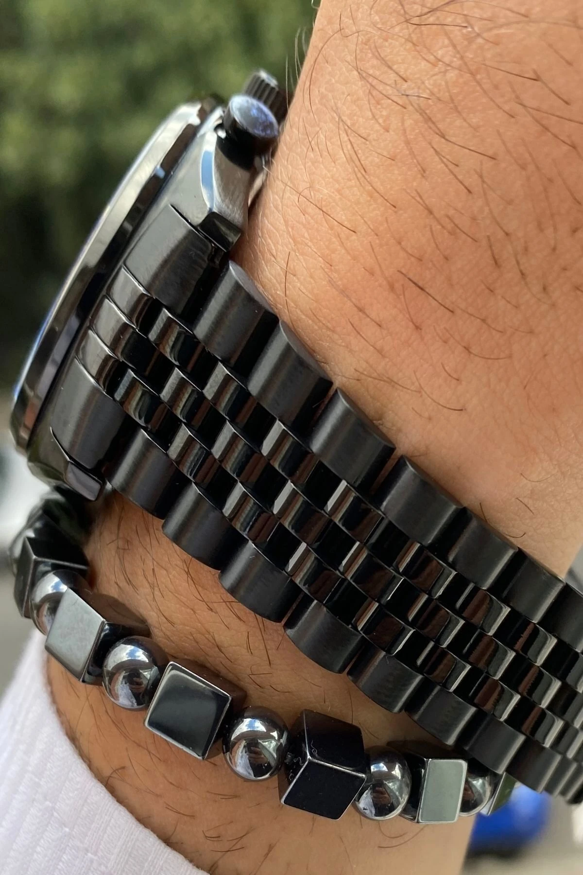 Yeni Sezon Paslanmaz Çelik Kordon Erkek Kol Saati 3 Atm Su Geçirmez+bileklik Hediyeli