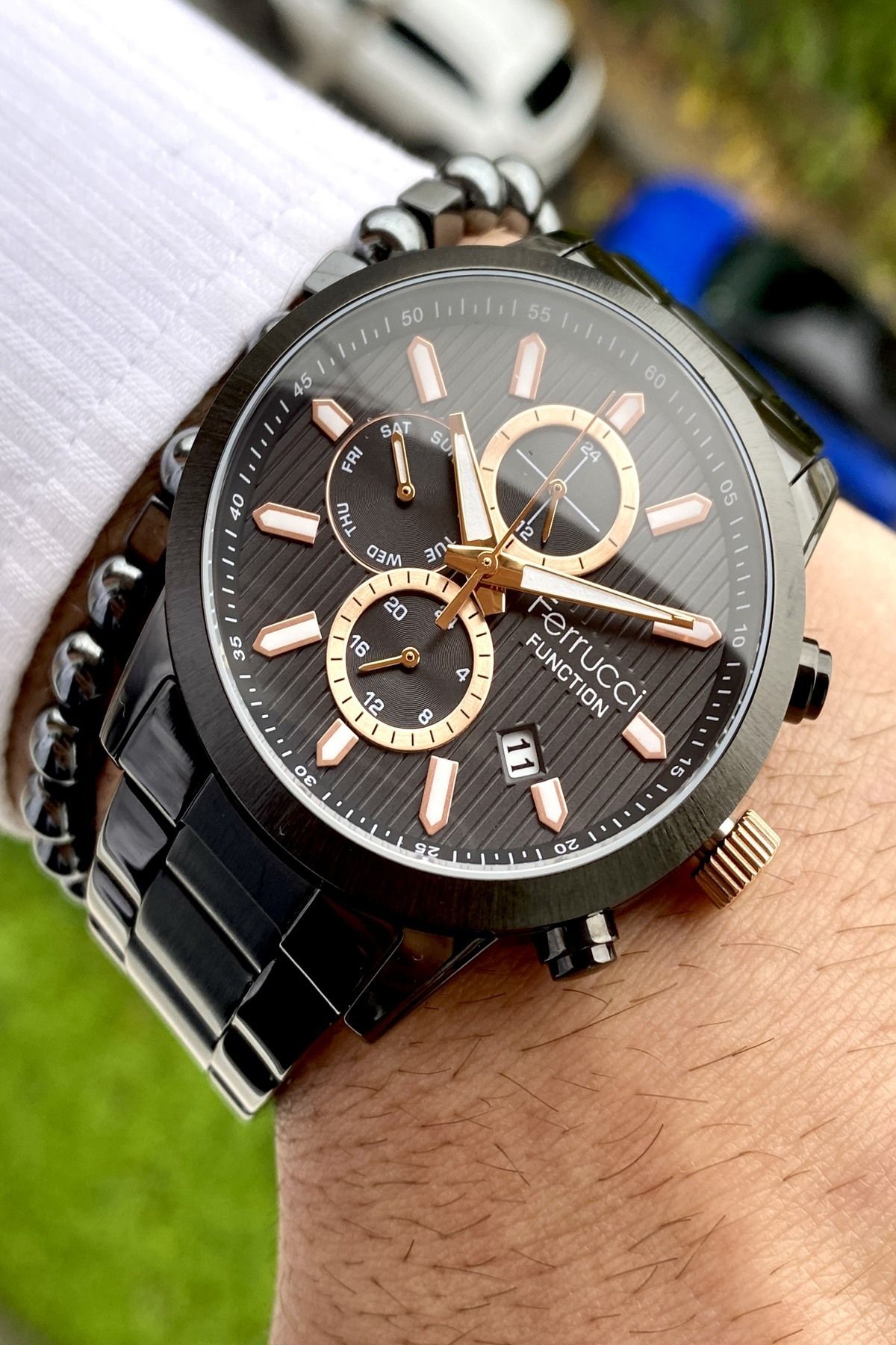 Functıon Tüm Fonksiyonları Aktif Erkek Kol Saati+Bileklik Hediyeli