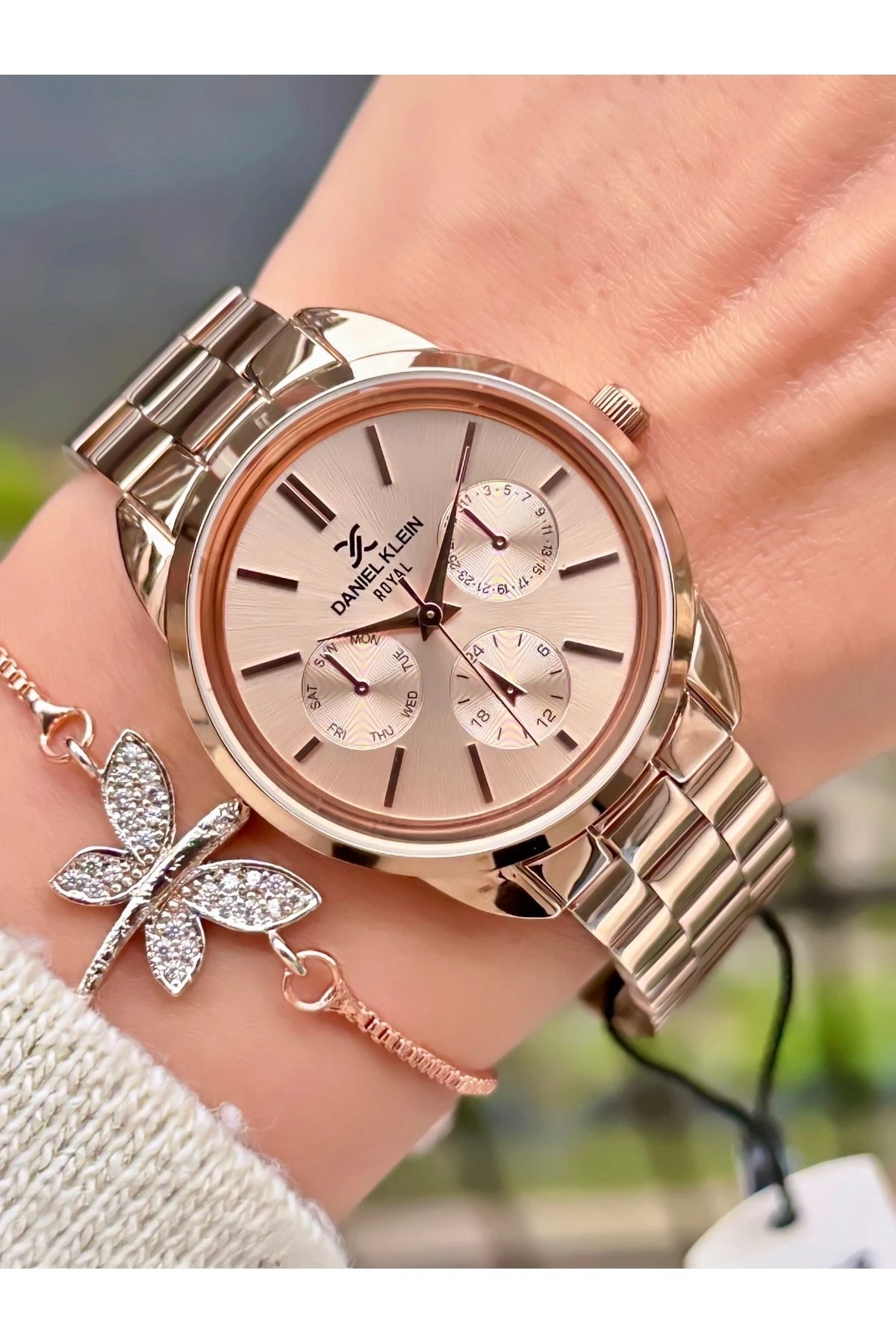 Çelik Kordon Kadın Kol Saati 3ATMResistant 2 Yıl Garantili+Bileklik Hediyeli