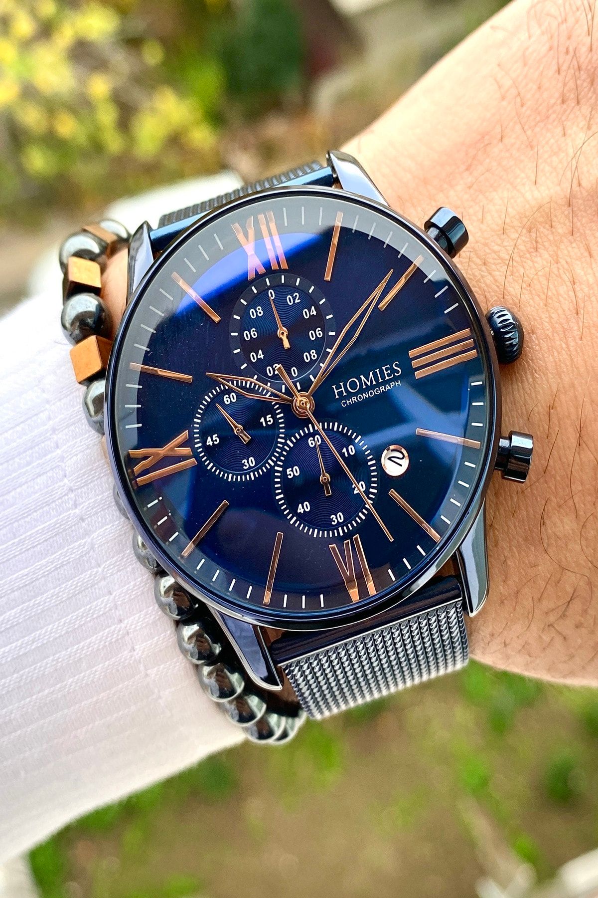 Yeni Sezon Erkek Kol Saati+Bileklik