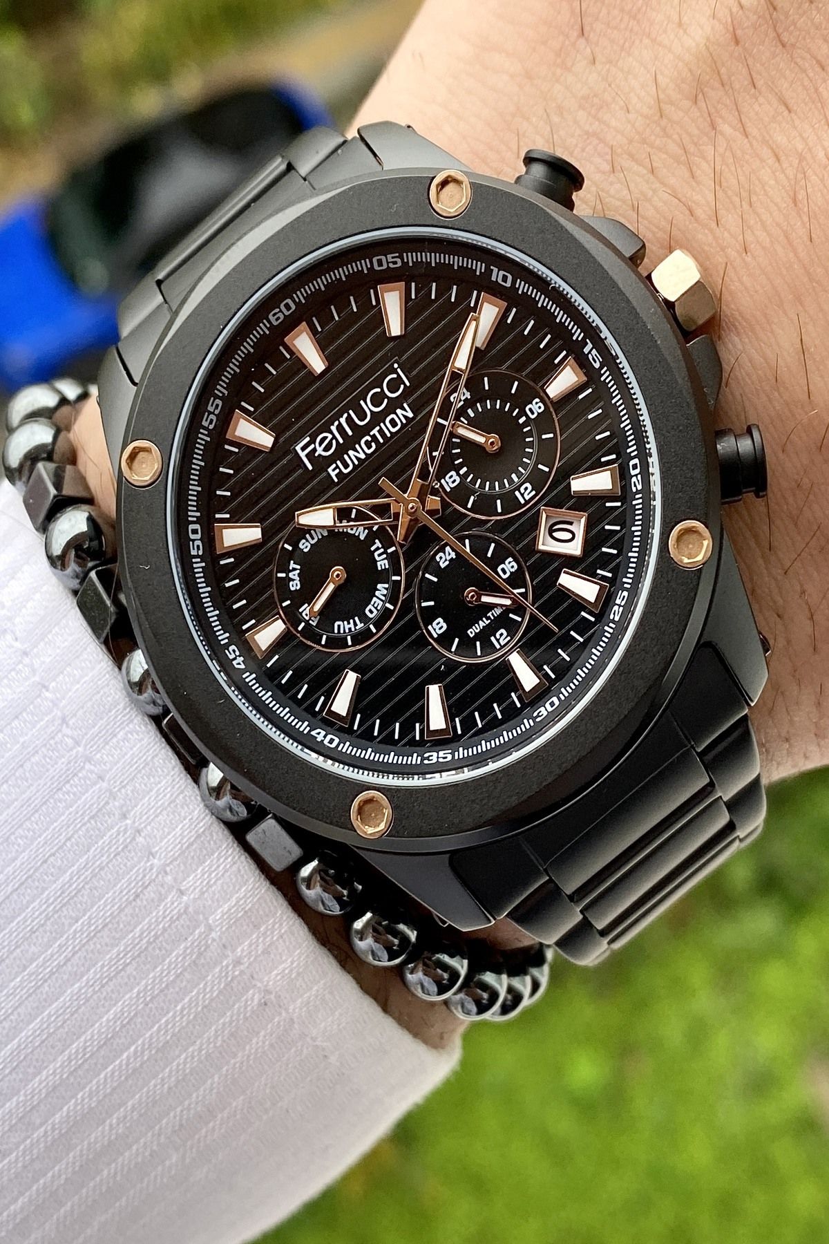 Functıon Tüm Fonksiyonları Aktif Erkek Kol Saati+Bileklik Hediyeli