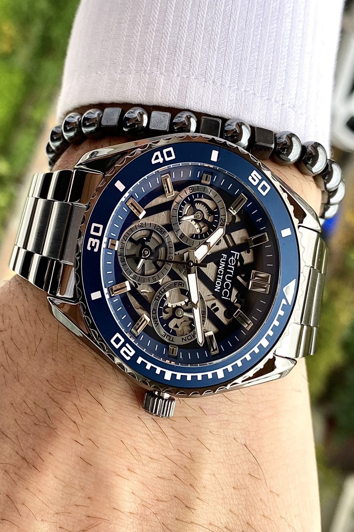 Functıon Tüm Fonksiyonları Aktif Erkek Kol Saati+Bileklik Hediyeli