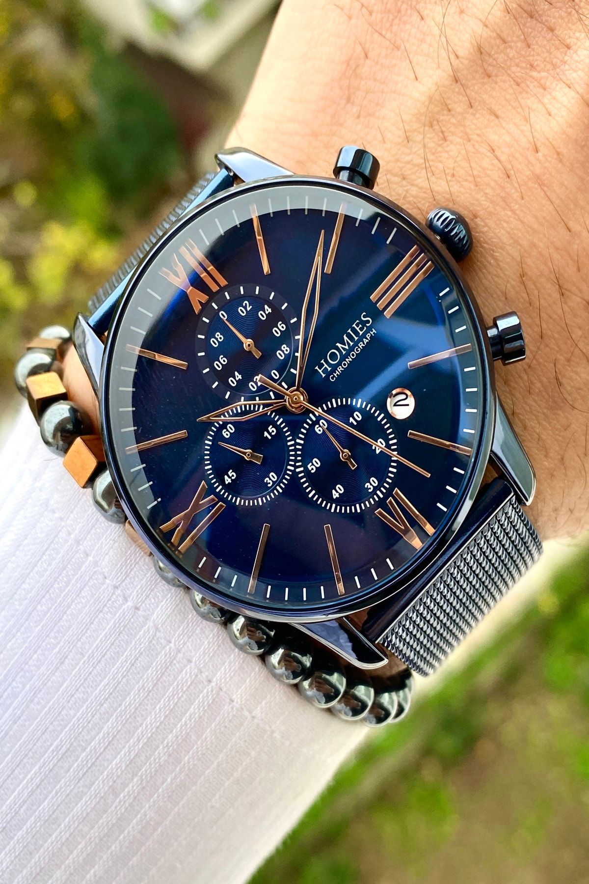 Yeni Sezon Erkek Kol Saati+Bileklik