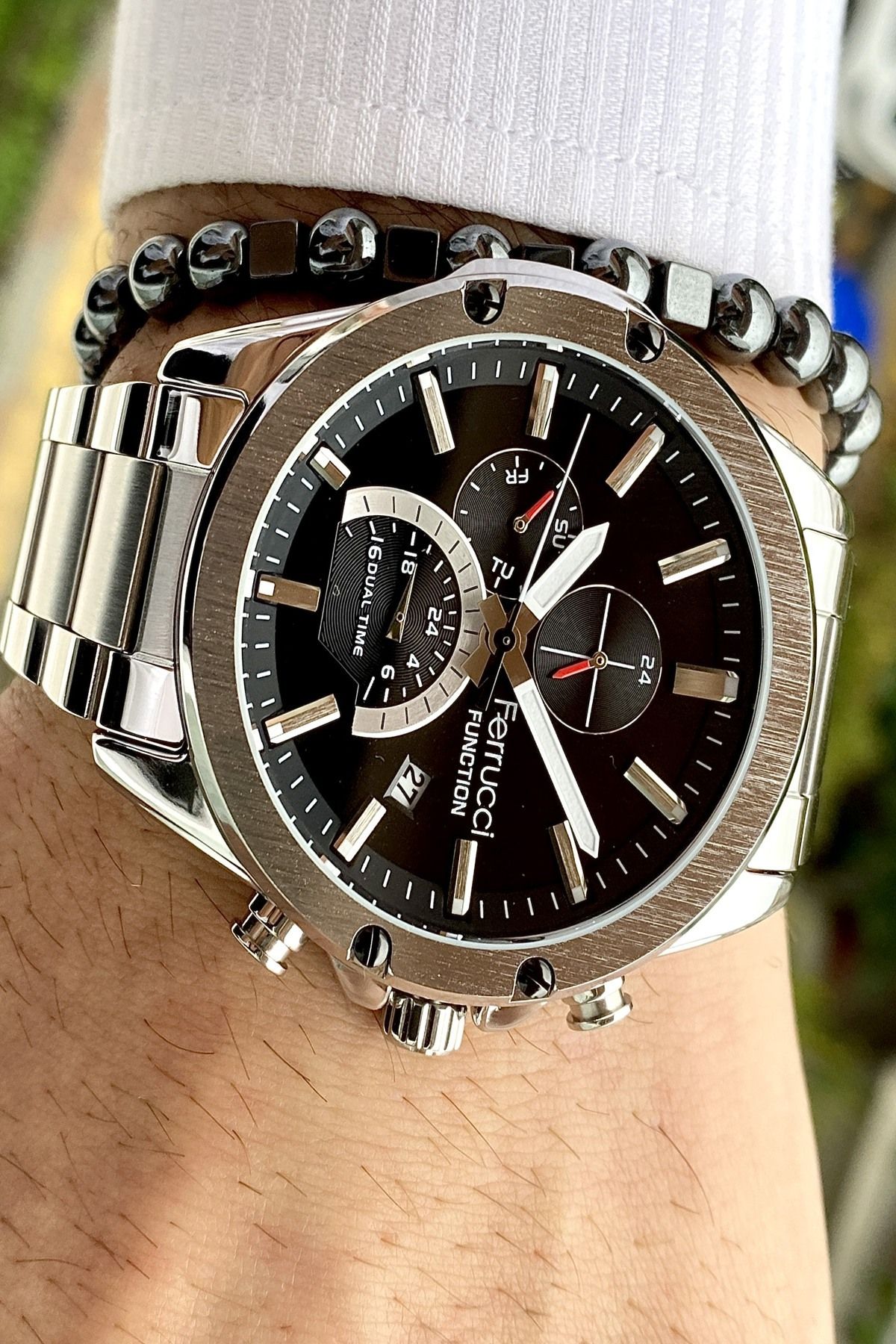 Functıon Tüm Fonksiyonları Aktif Erkek Kol Saati+Bileklik Hediyeli