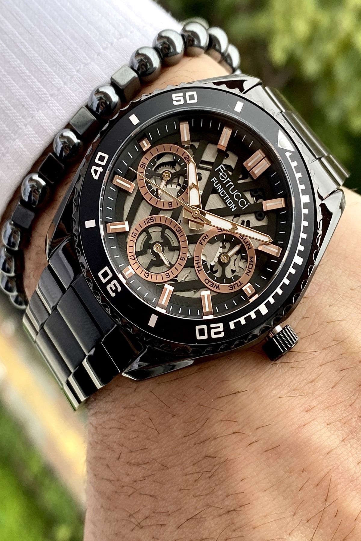 Functıon Tüm Fonksiyonları Aktif Erkek Kol Saati+Bileklik Hediyeli