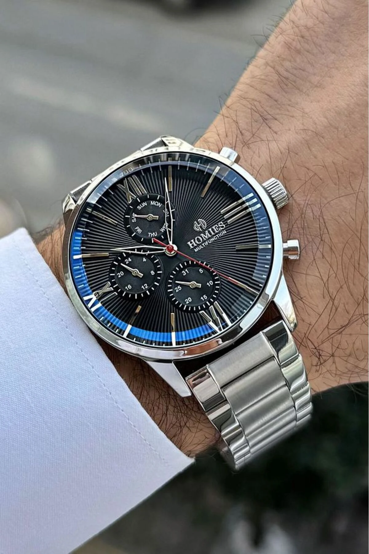 ERKEK KOL SAATİ ORJİNAL HEDİYELİK KUTUSU VE BİLEKLİK HEDİYELİ TÜM FOKSİYONLARI ÇALIŞIR.HMSHF746485