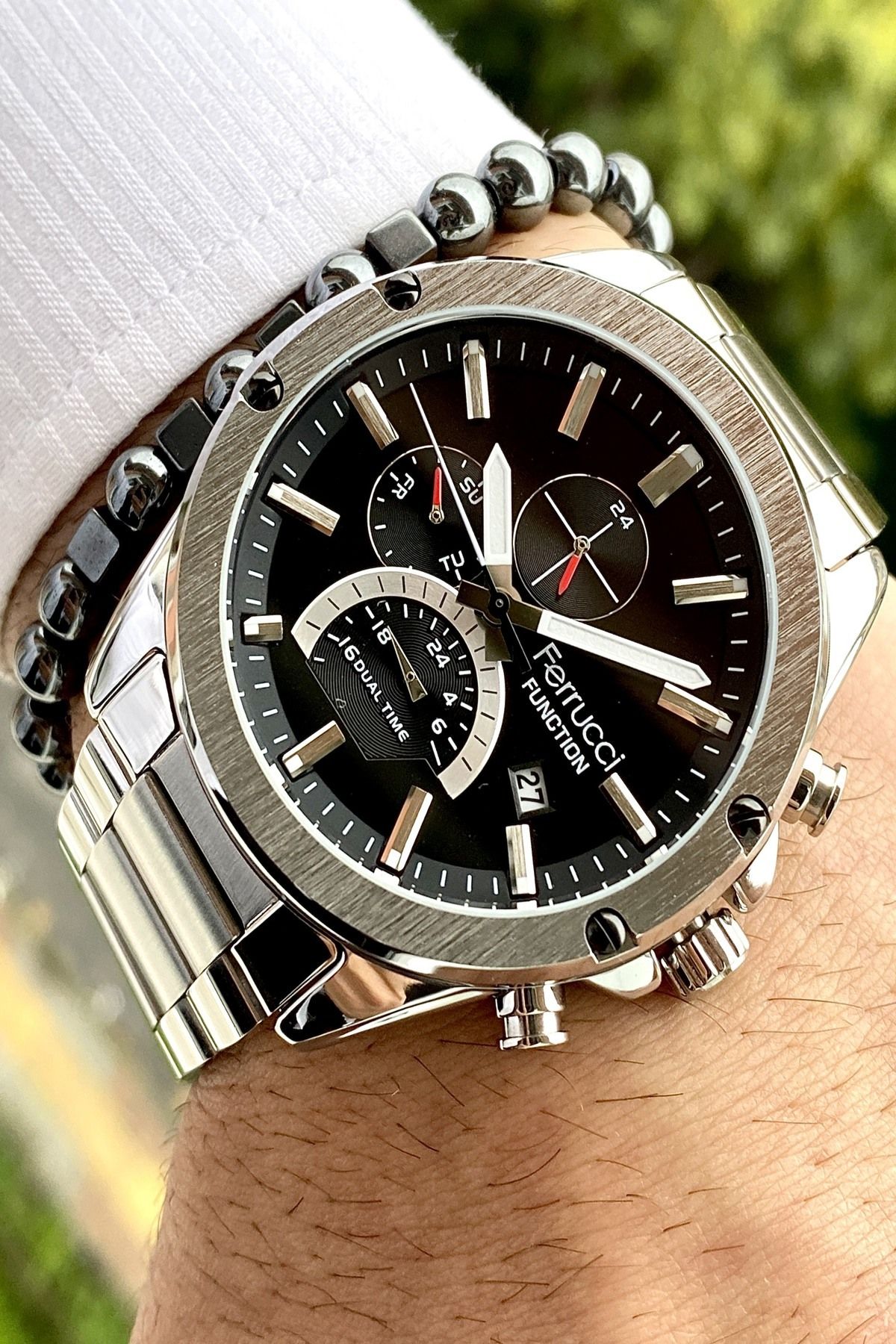 Functıon Tüm Fonksiyonları Aktif Erkek Kol Saati+Bileklik Hediyeli