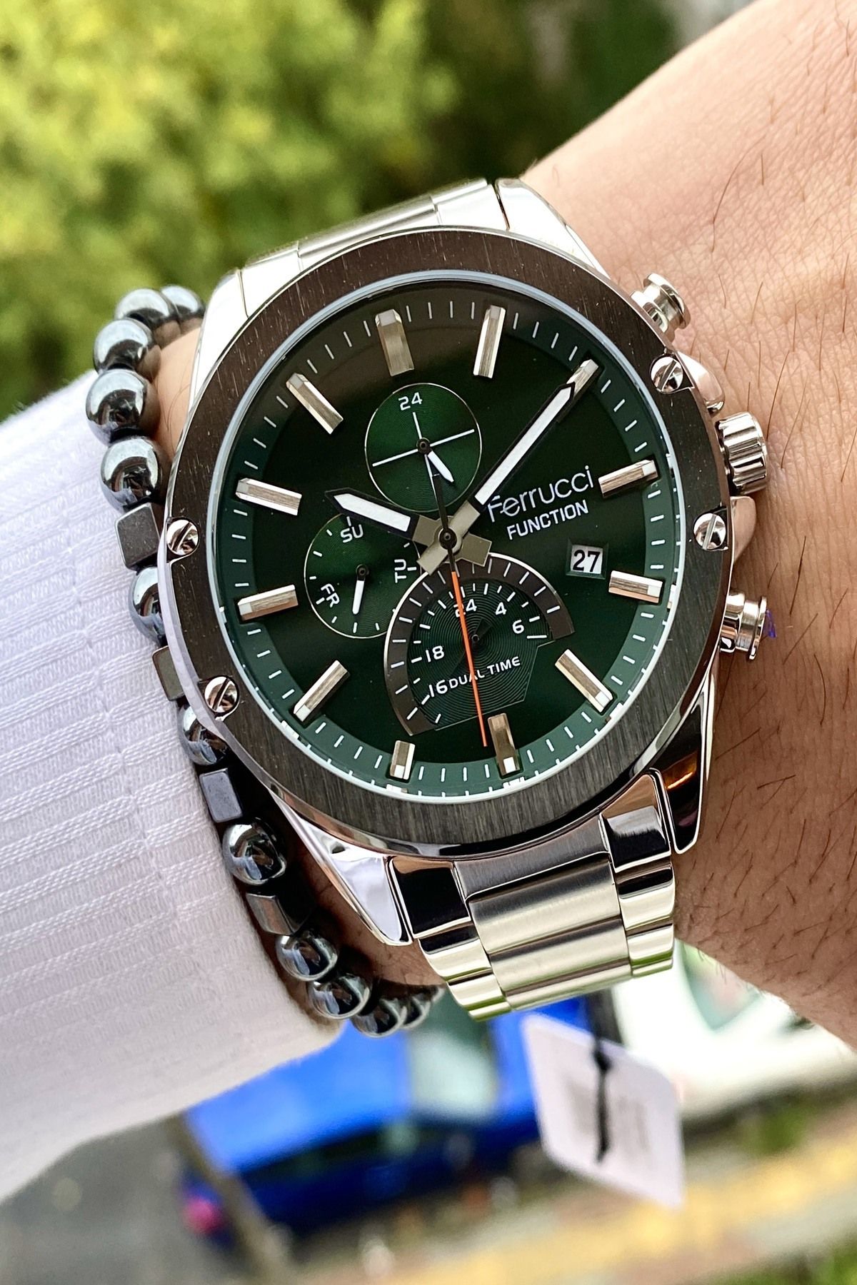 Functıon Tüm Fonksiyonları Aktif Erkek Kol Saati+Bileklik Hediyeli