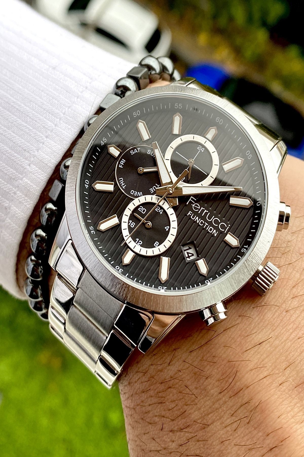 Functıon Tüm Fonksiyonları Aktif Erkek Kol Saati+Bileklik Hediyeli