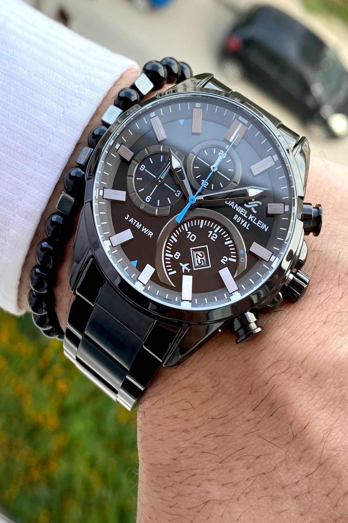 Çelik Kordon Erkek Kol Saati Ve Bileklik