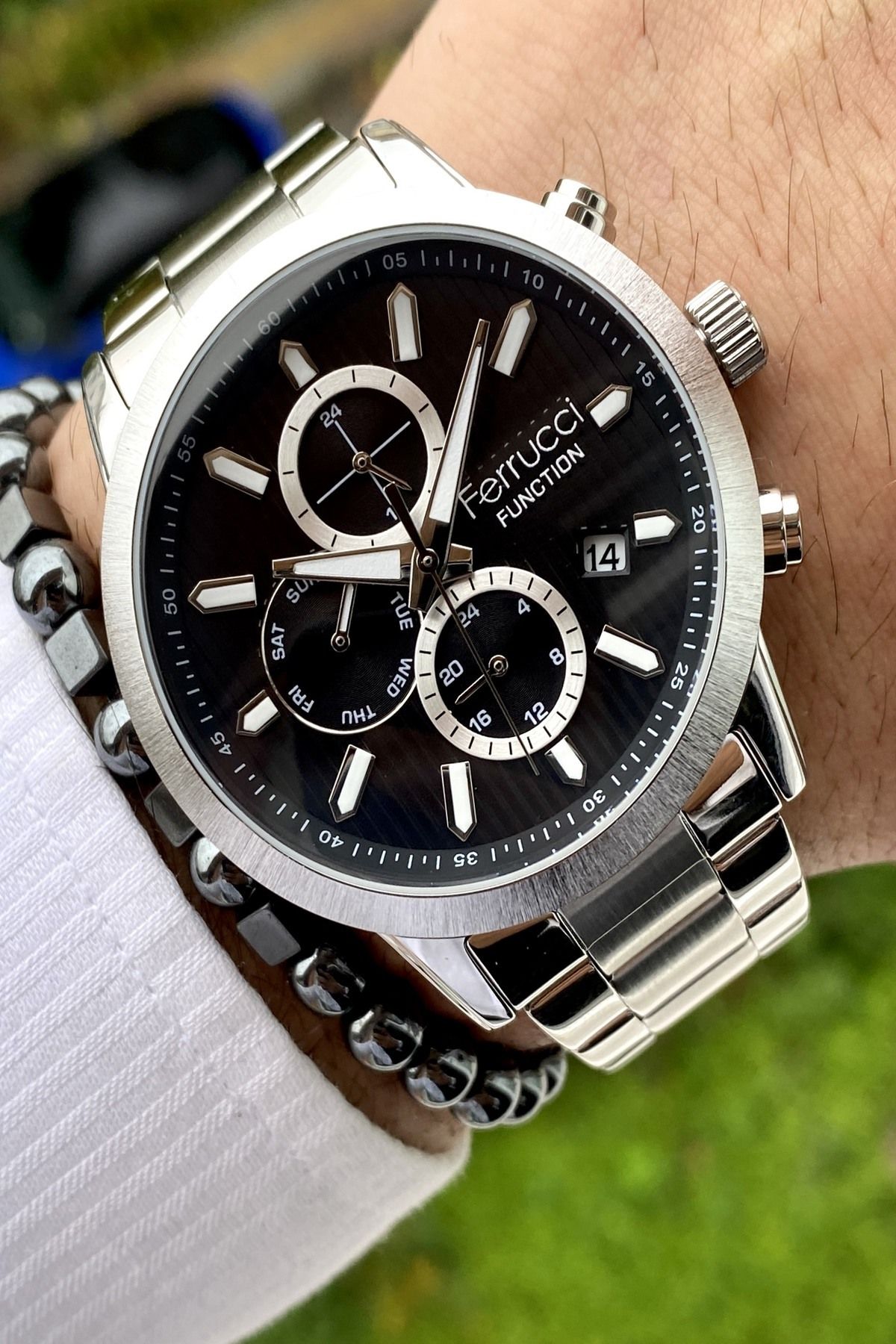 Functıon Tüm Fonksiyonları Aktif Erkek Kol Saati+Bileklik Hediyeli