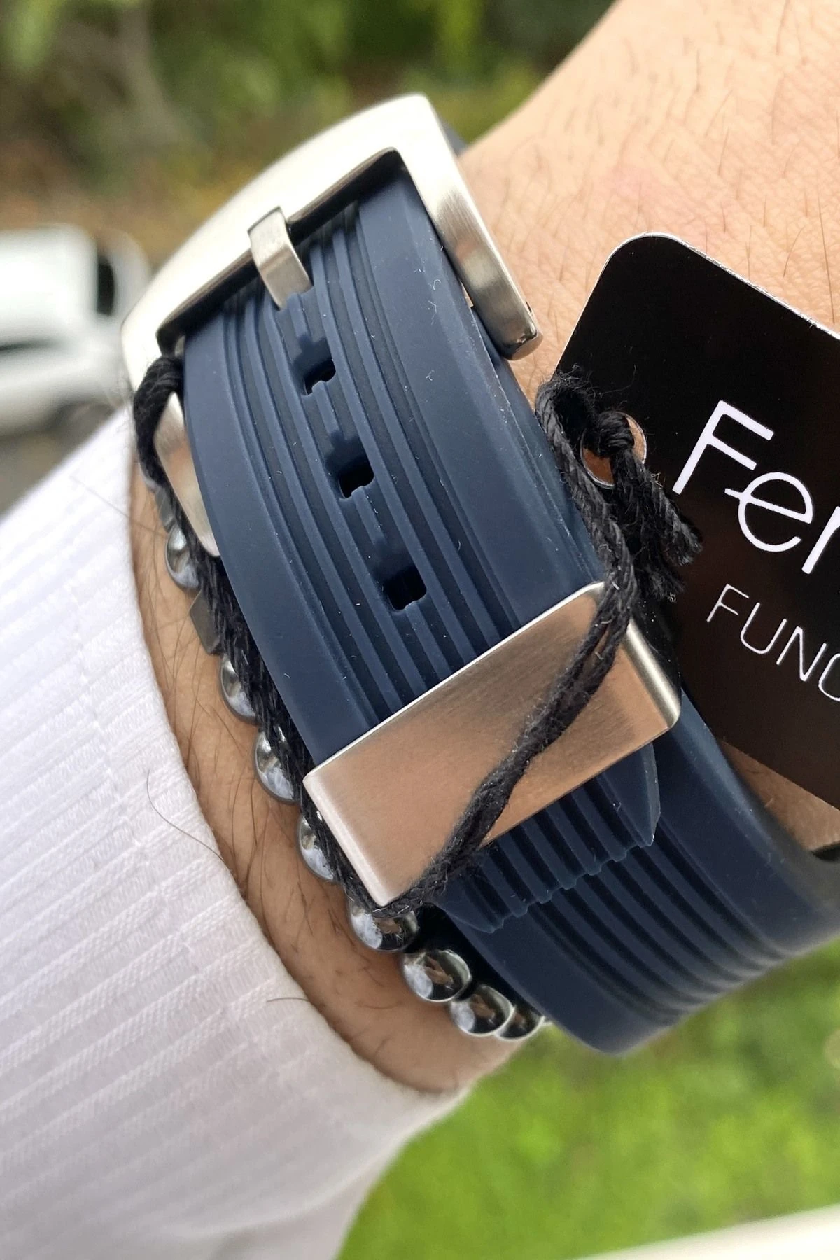 Functıon Tüm Fonksiyonları Aktif Erkek Kol Saati+Bileklik Hediyeli