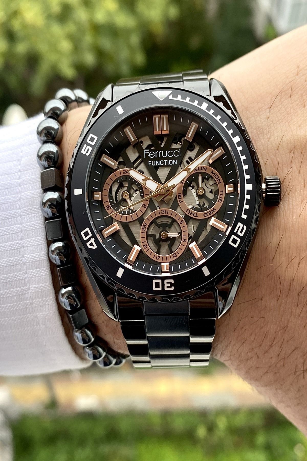 Functıon Tüm Fonksiyonları Aktif Erkek Kol Saati+Bileklik Hediyeli