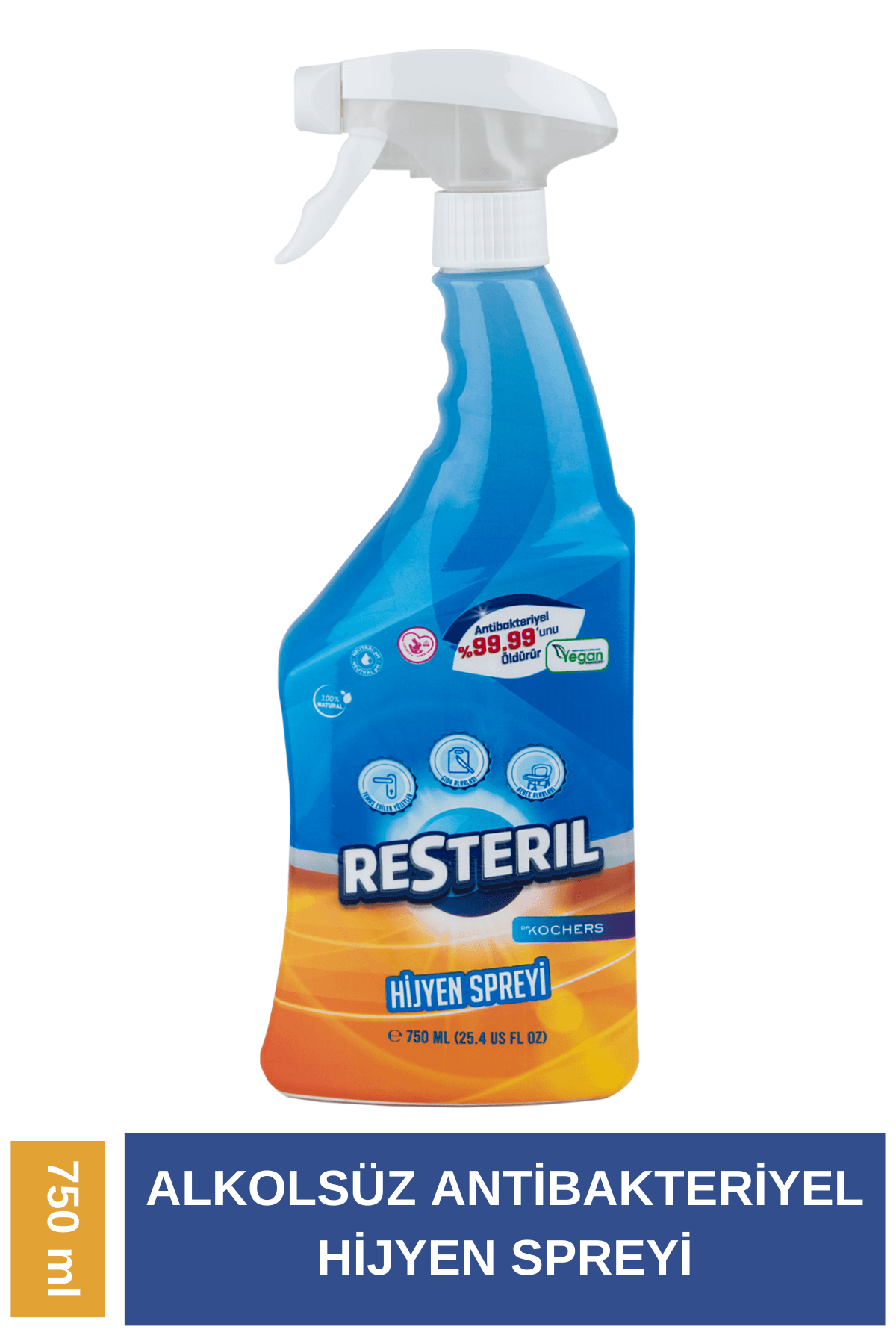 Antibakteriyel Mutfak Banyo Buzdolabı Temizleyici Küf Giderici Klozet Kapağı Dezenfektan Sprey 750ml