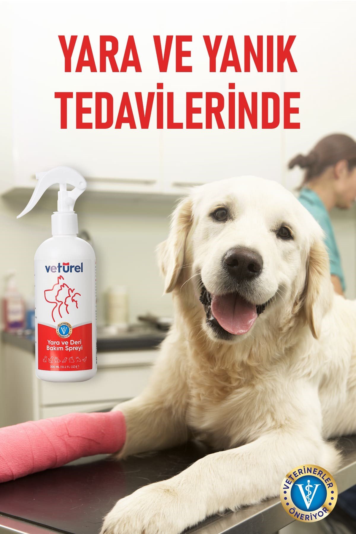 Ağız Göz Kulak Temizleme Solüsyonu Kedi Köpek Pati Temizleme Koku Giderici Yara Bakımı Sprey Seti