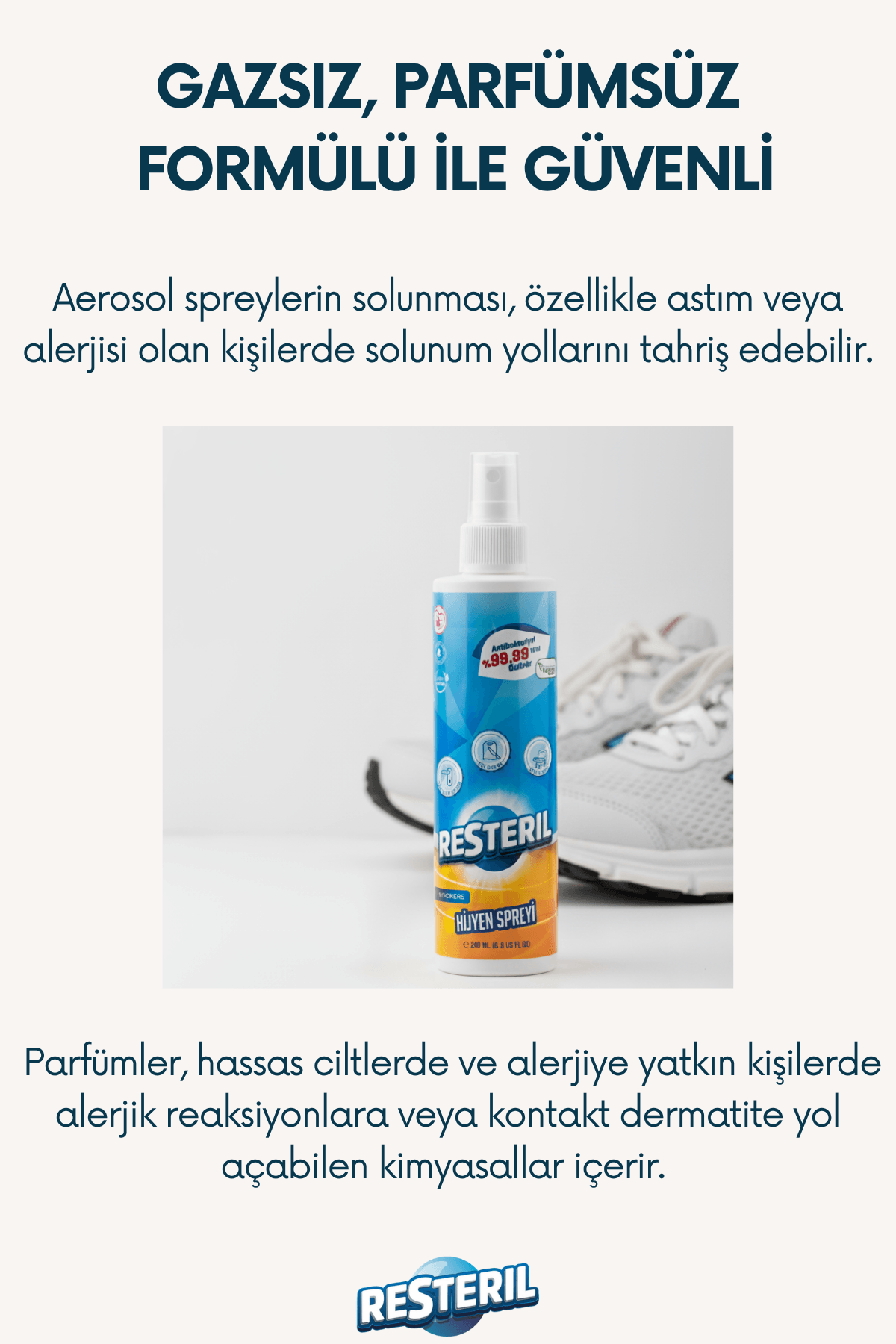 Ayakkabı Koku Giderici Ayakkabı Deodorantı Antifungal Parfümsüz Dezenfektan Sprey 200ml