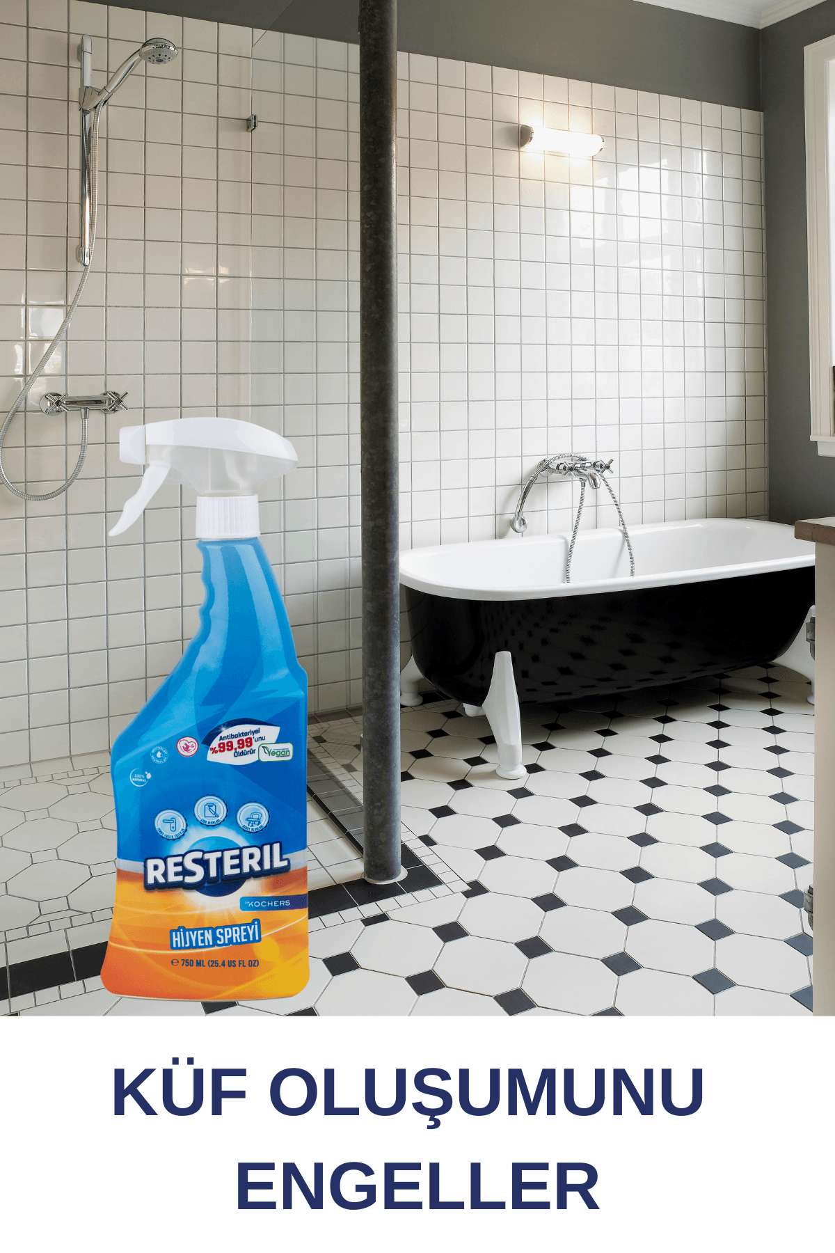 Antibakteriyel Banyo ve Mutfak Temizleyici Buzdolabı Klozet Dezenfektan Sprey Yüzey Temizleyici 5L