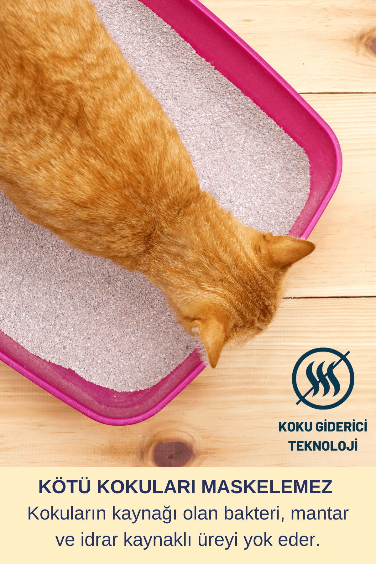 Antibakteriyel Parfümsüz Kedi Kumu ve Tuvaleti Koku Giderici Sprey Yatak Mama Kabı Temizleyici 750ml